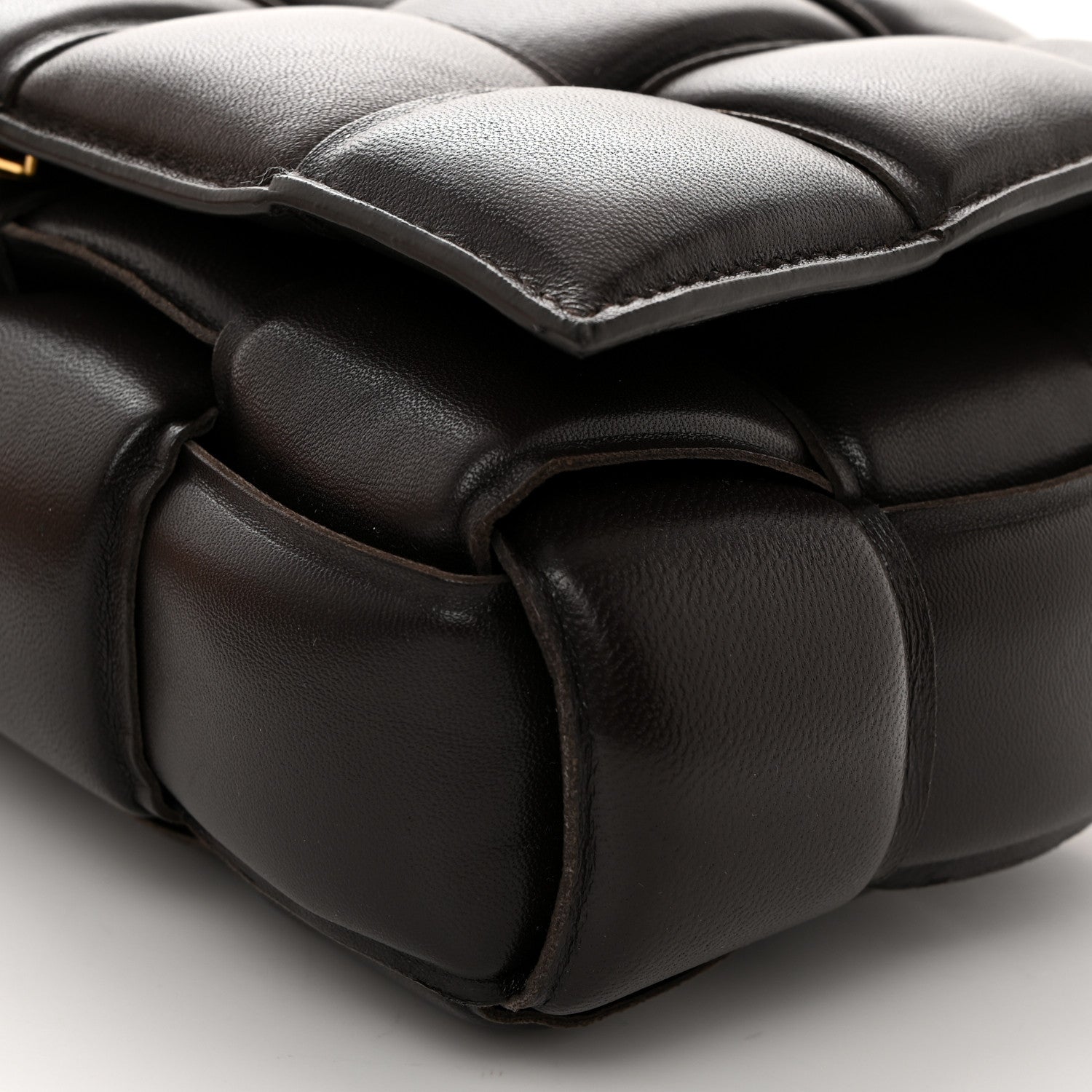 Bottega Veneta Nappa Maxi Intreccio Padded Cassette Crossbody Bag Fondente 10 of 10