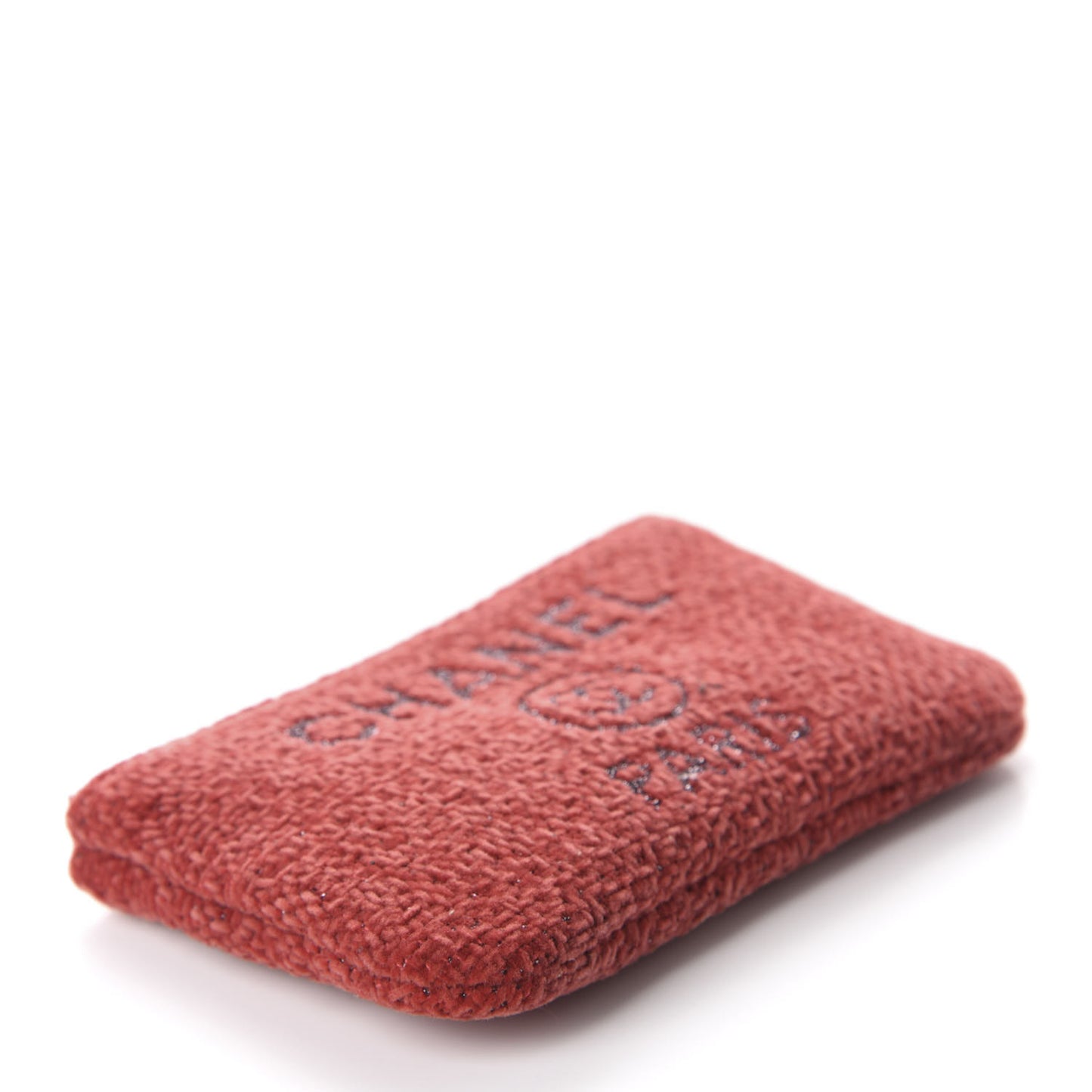 Lurex Boucle Deauville Cosmetic Pouch Red