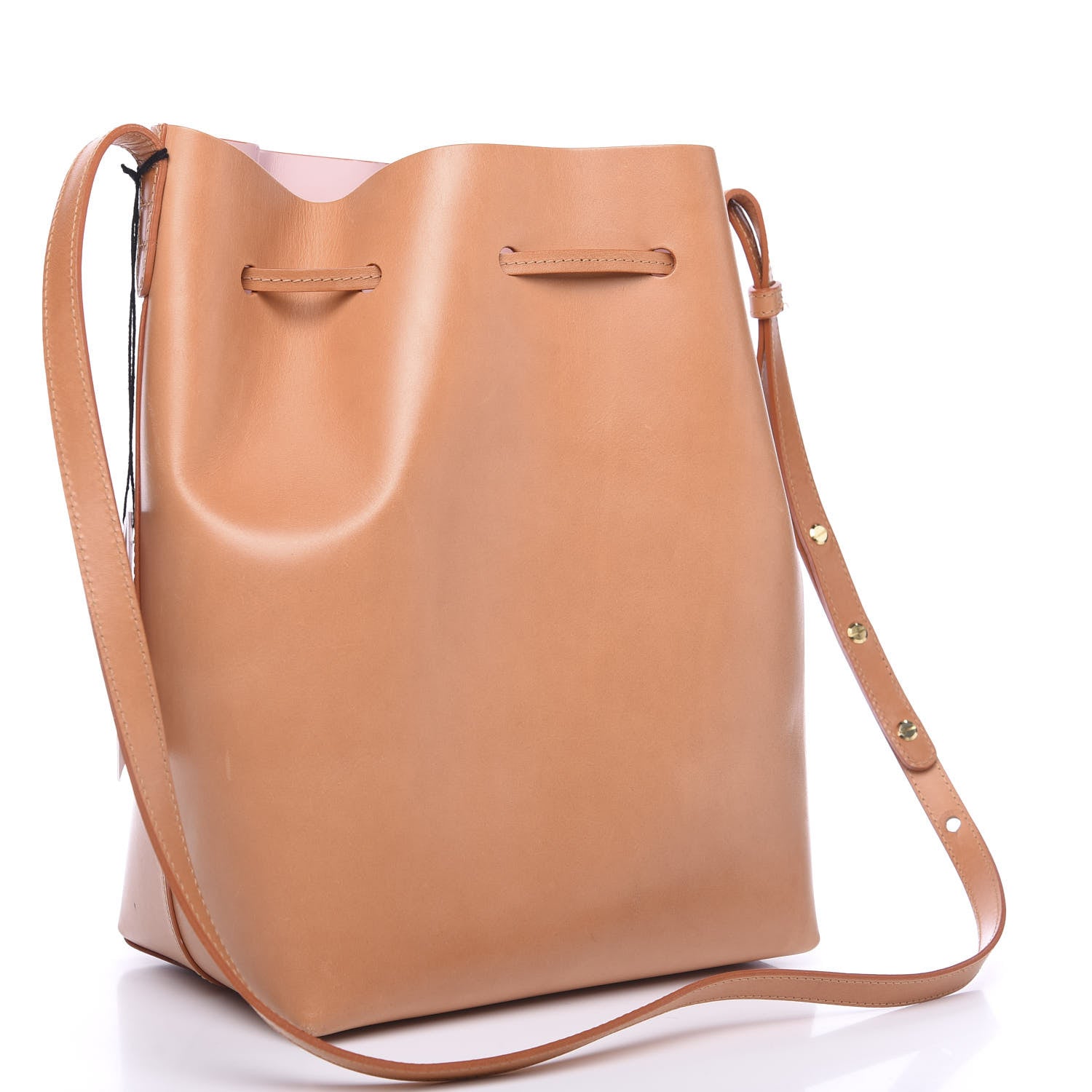 Mansur Gavriel Vegetable Tanned Calfskin Bucket Bag Cammello Rosa 2 of 12