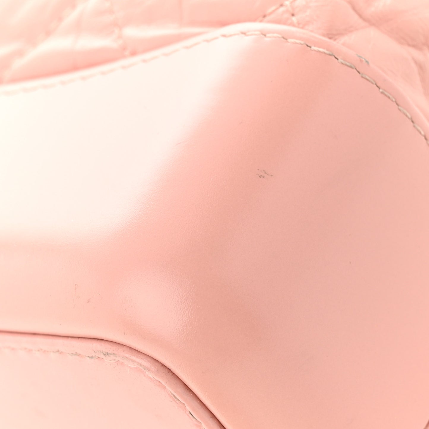 Aged Calfskin Quilted Gabrielle Backpack Light Pink