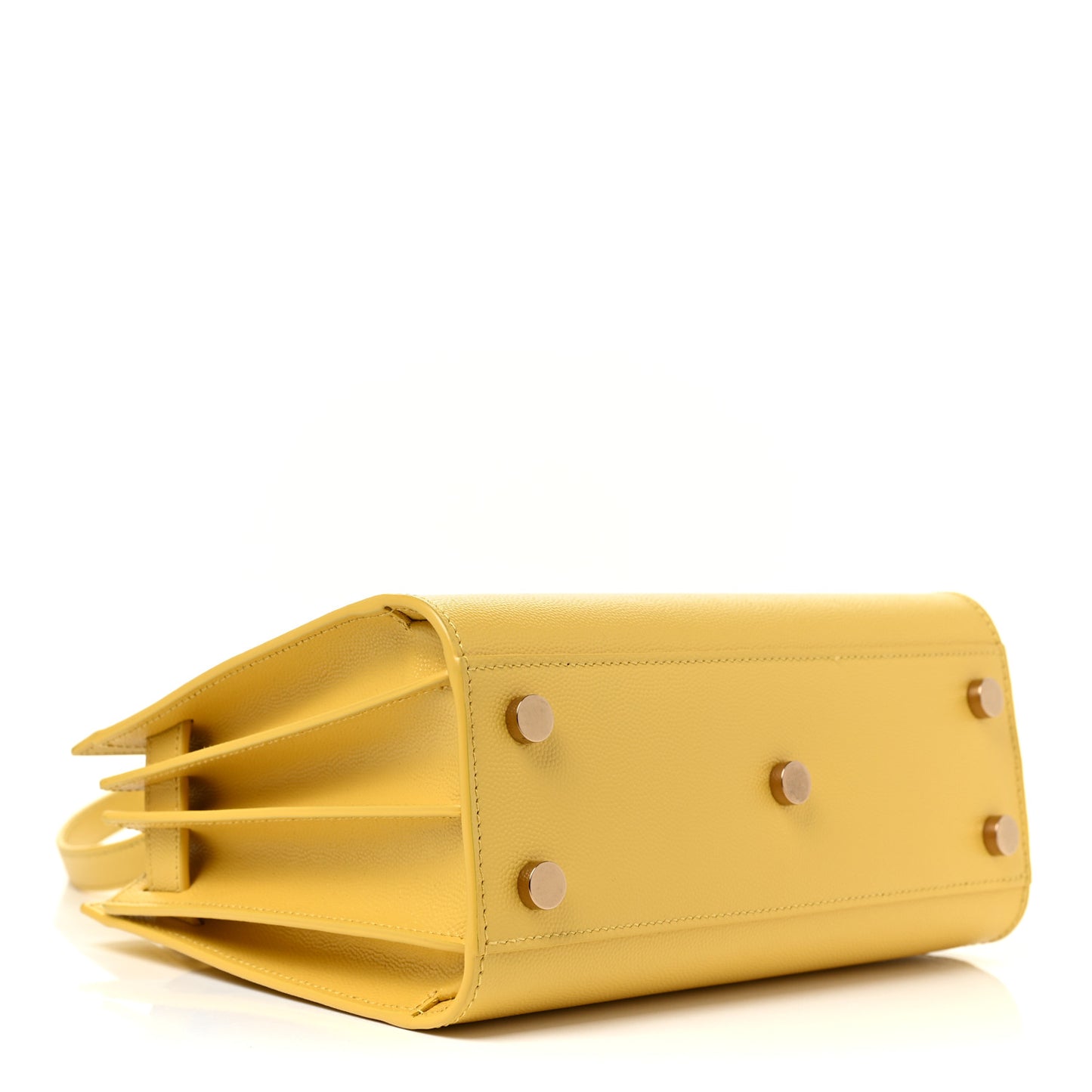 Grained Calfskin Nano Sac De Jour Jaune