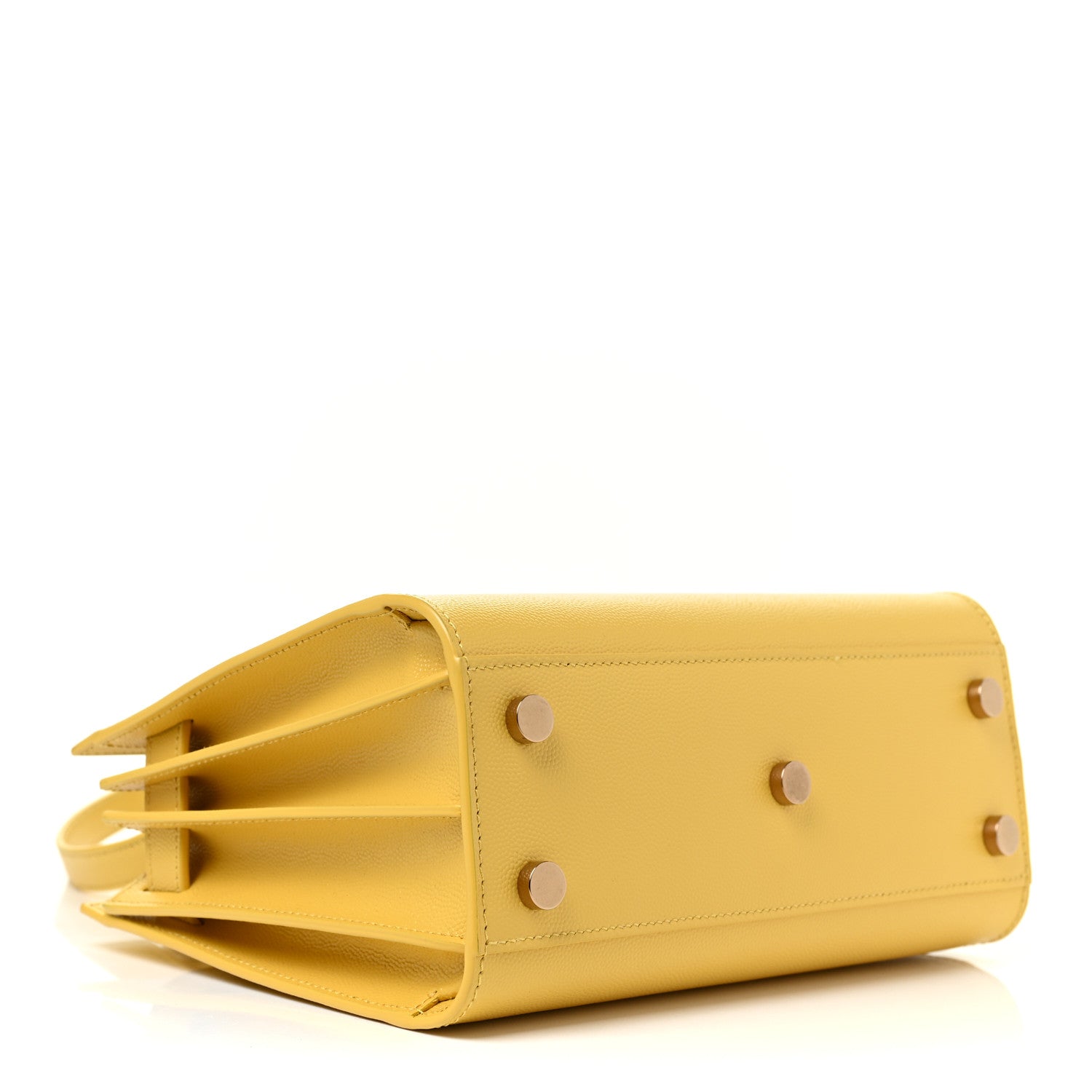 Saint Laurent Grained Calfskin Nano Sac De Jour Jaune 3 of 9