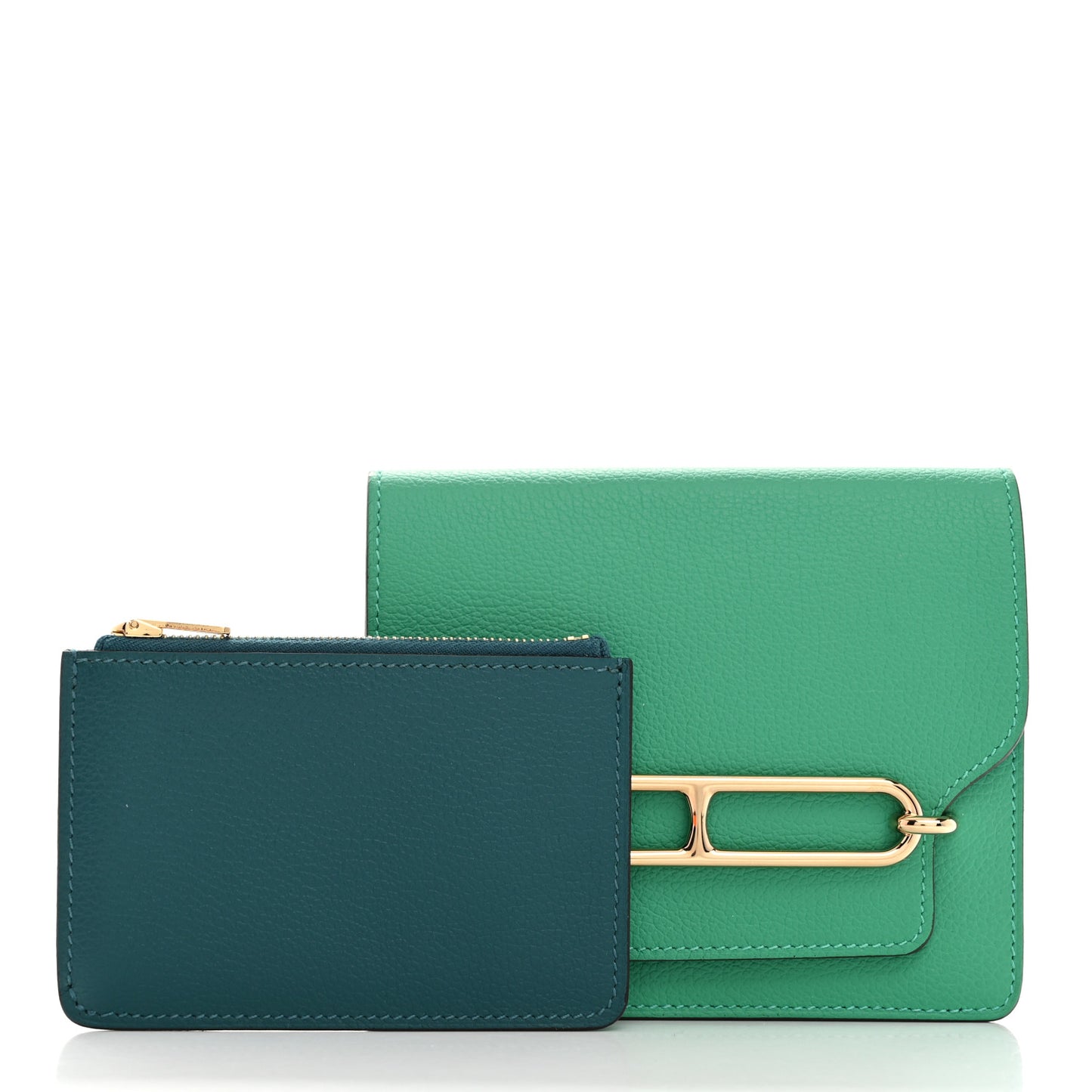 Evercolor Bi-Color Roulis Slim Wallet Menthe Vert Bosphore