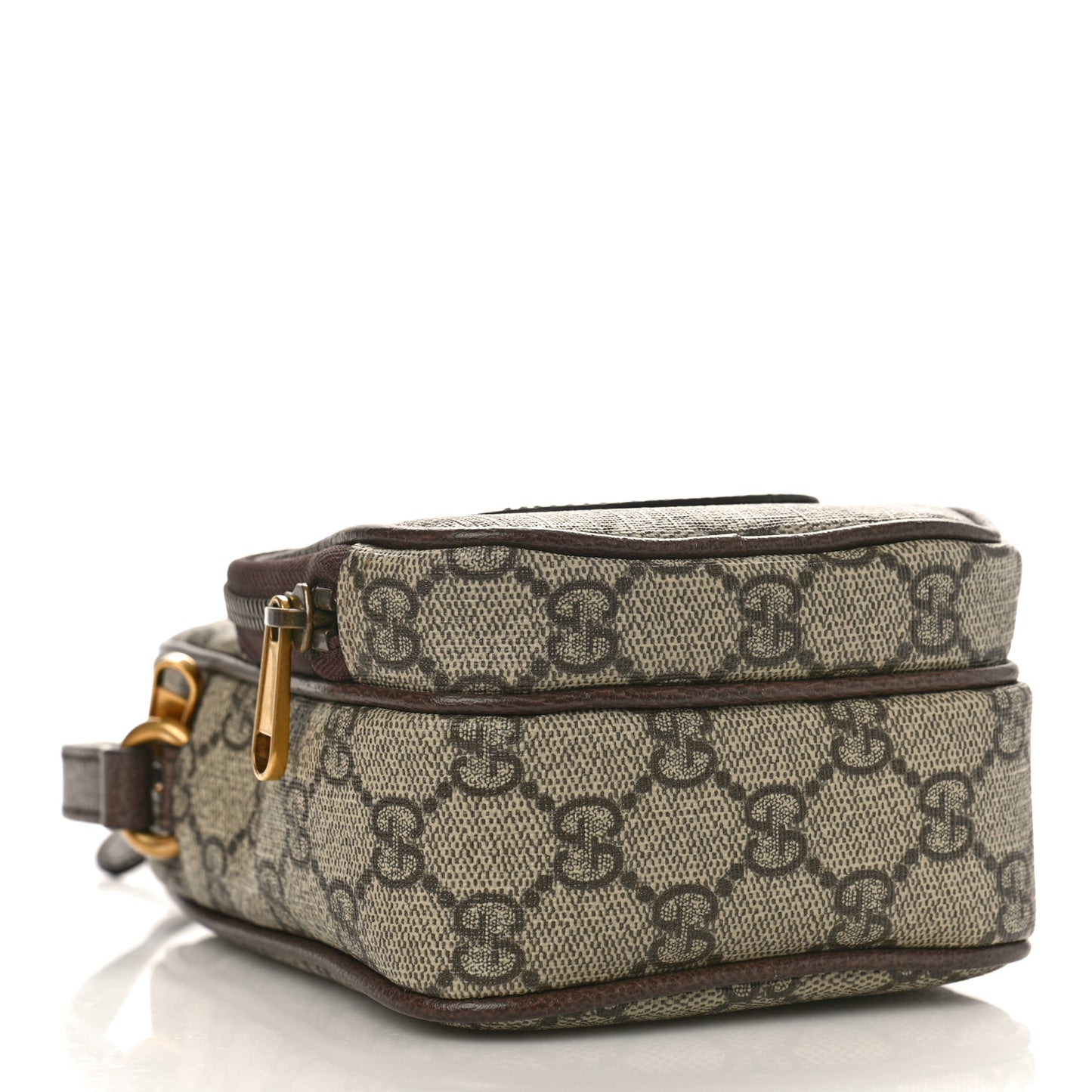 GG Supreme Monogram Mini Neo Vintage Double Zip Messenger Bag Beige New Acero Crop