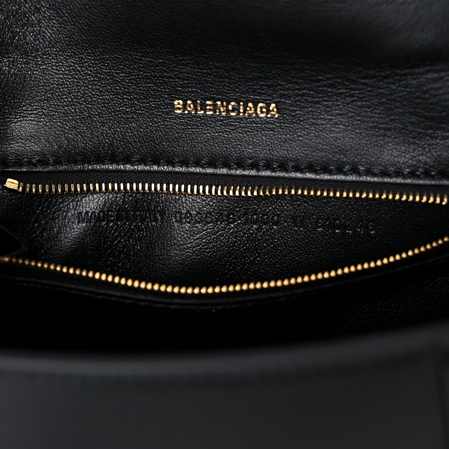 Balenciaga Shiny Box Calfskin Small Hourglass Top Handle Bag Black 7 of 15