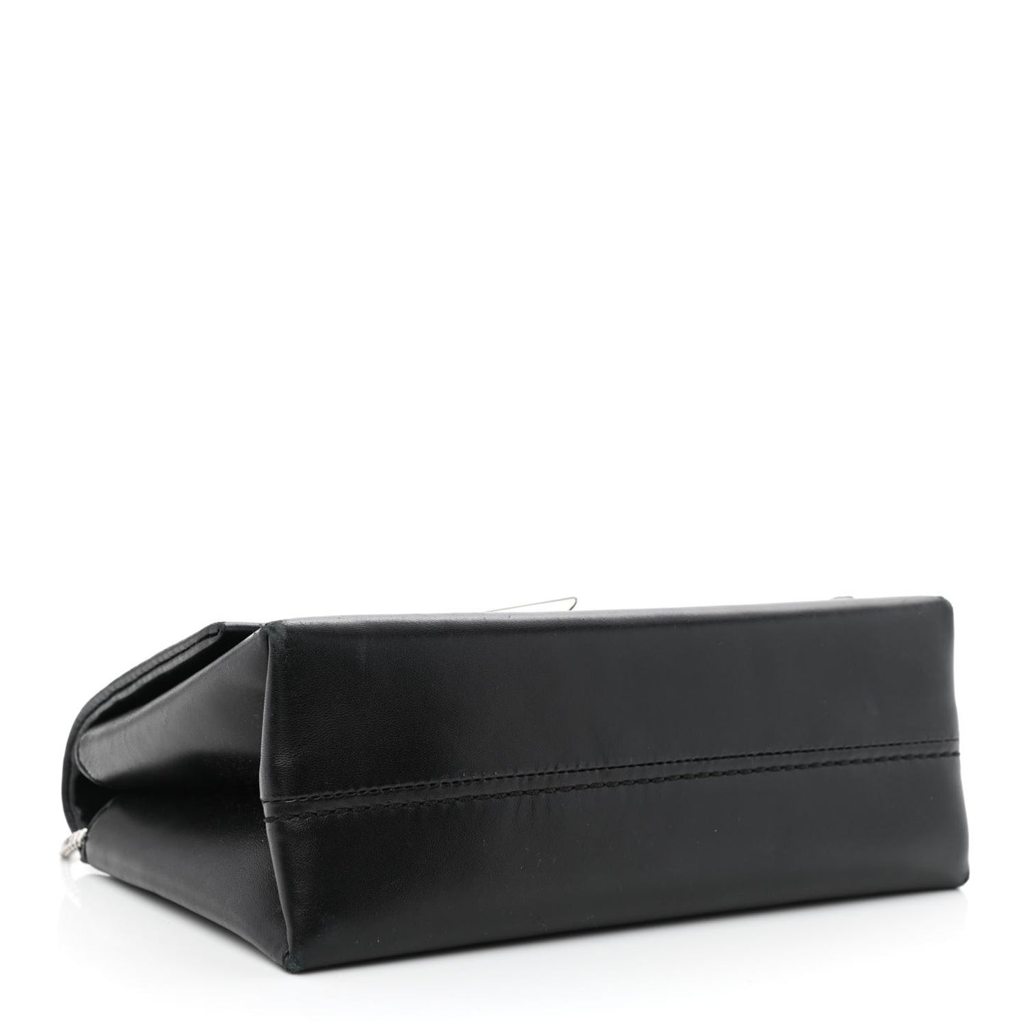 Calfskin Alix Soft Flap Clutch Black