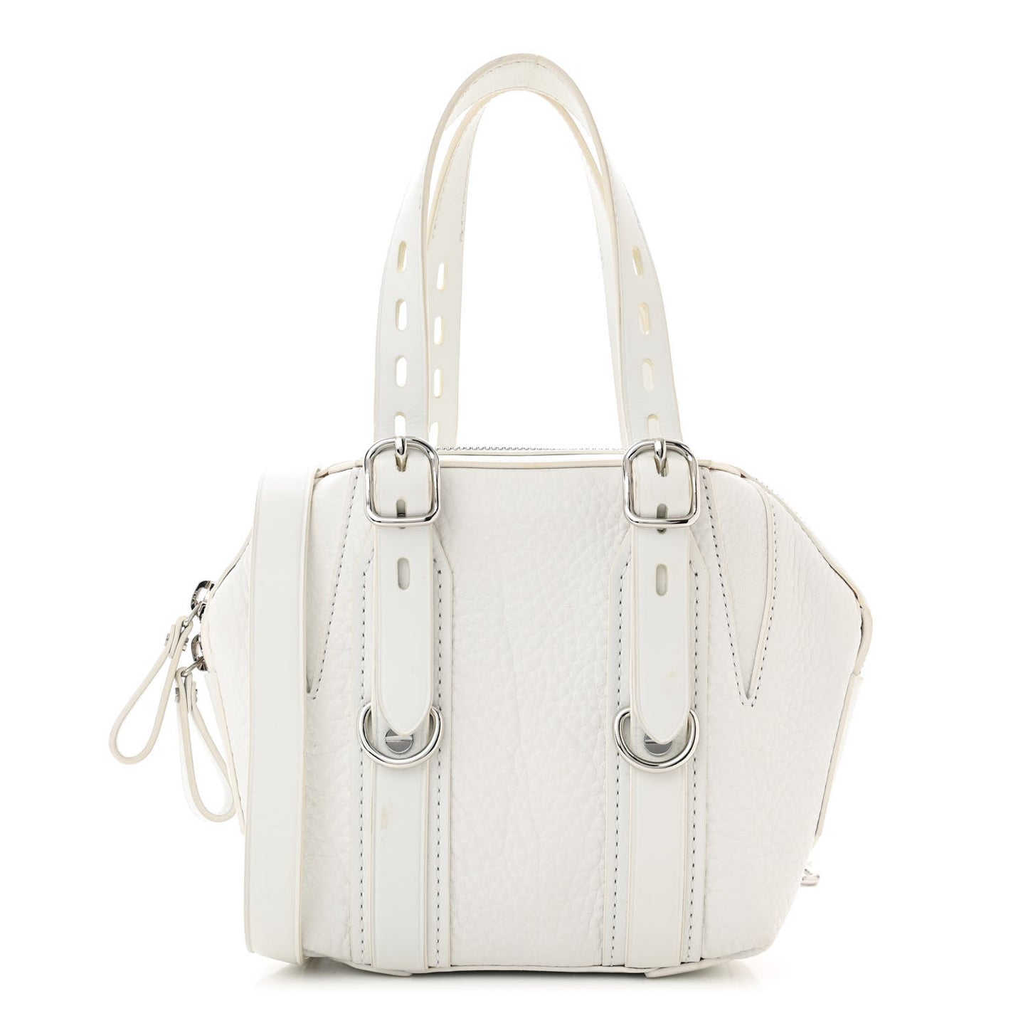 Pebbled Calfskin Mini Emile White