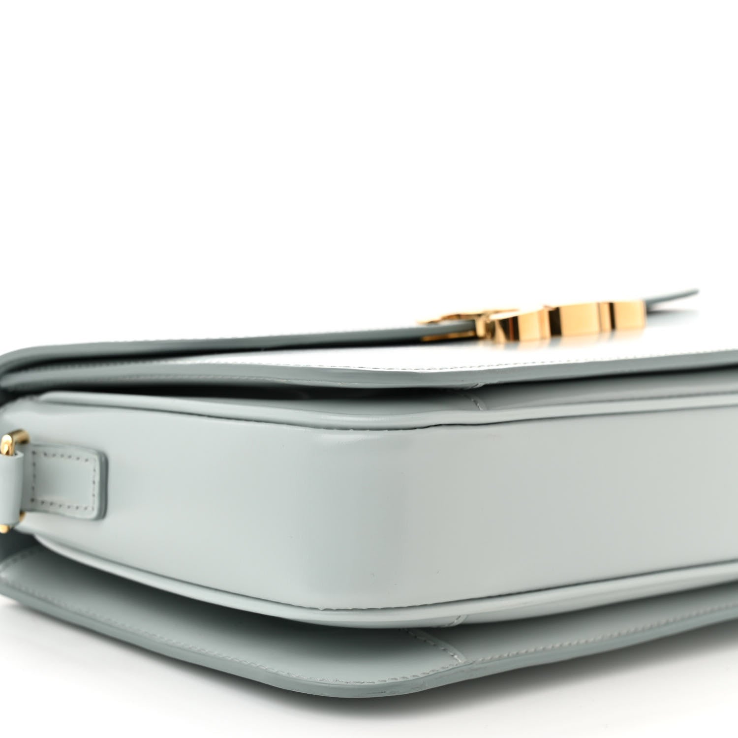 Celine Shiny Calfskin Medium Triomphe Soft Blue 10 of 11