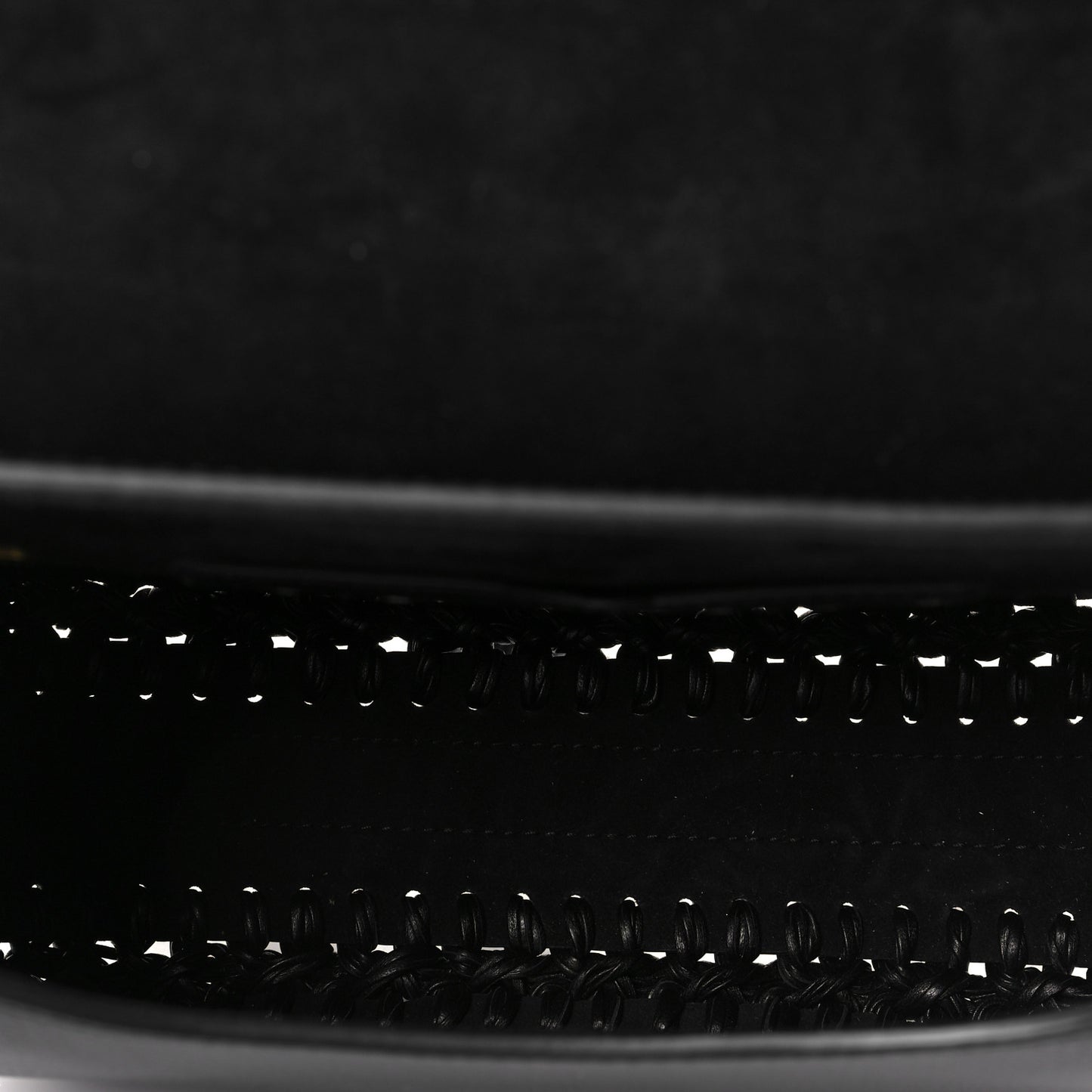 Grained Calfskin Medium Whipstitched Bobby Bag Black