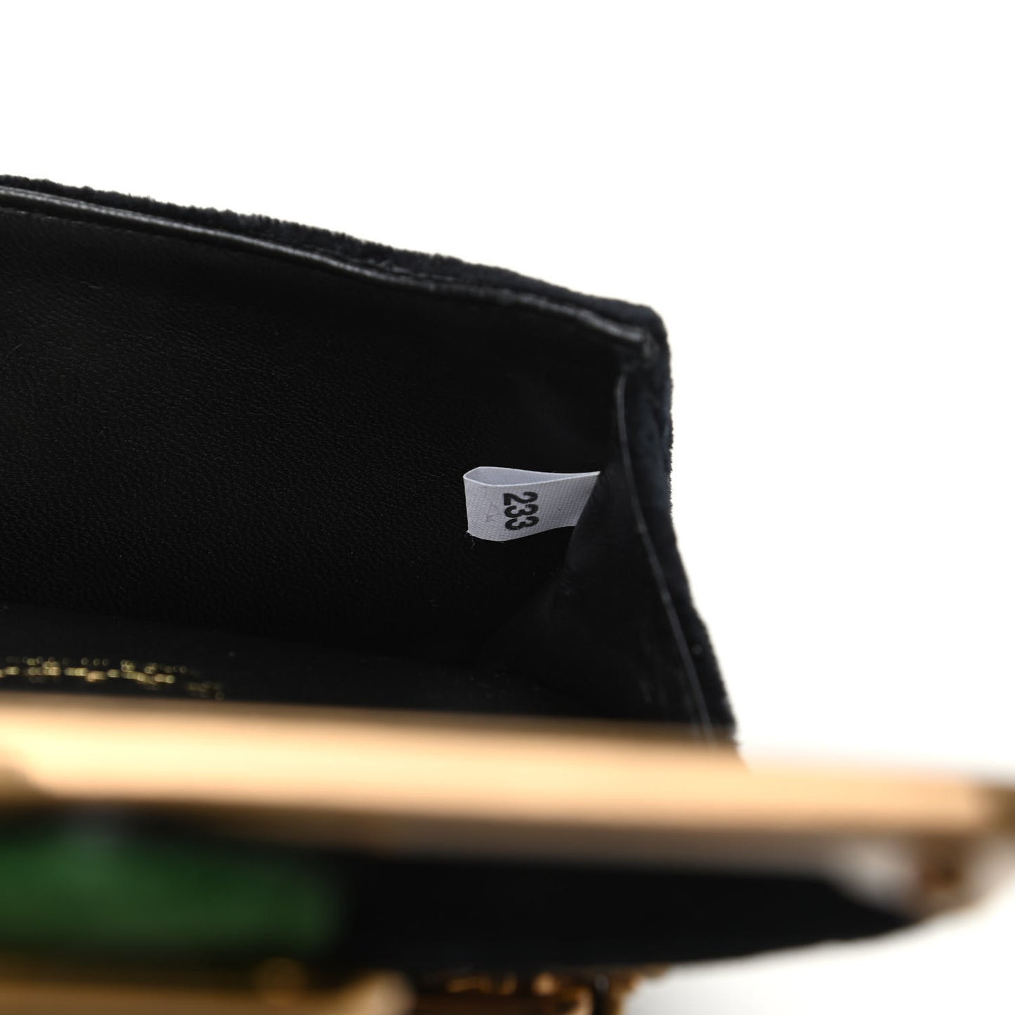 Velvet City Calfskin Micro Cahier Bag Black Alloro