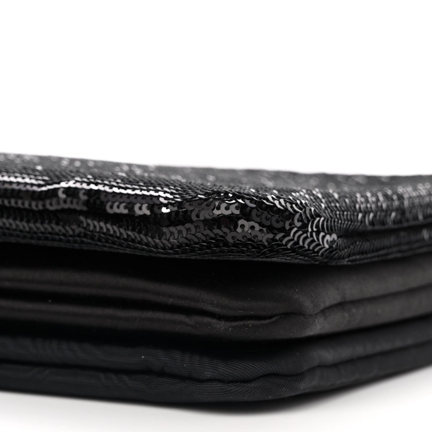 Sequin Small Trio Crossbody Bag Black