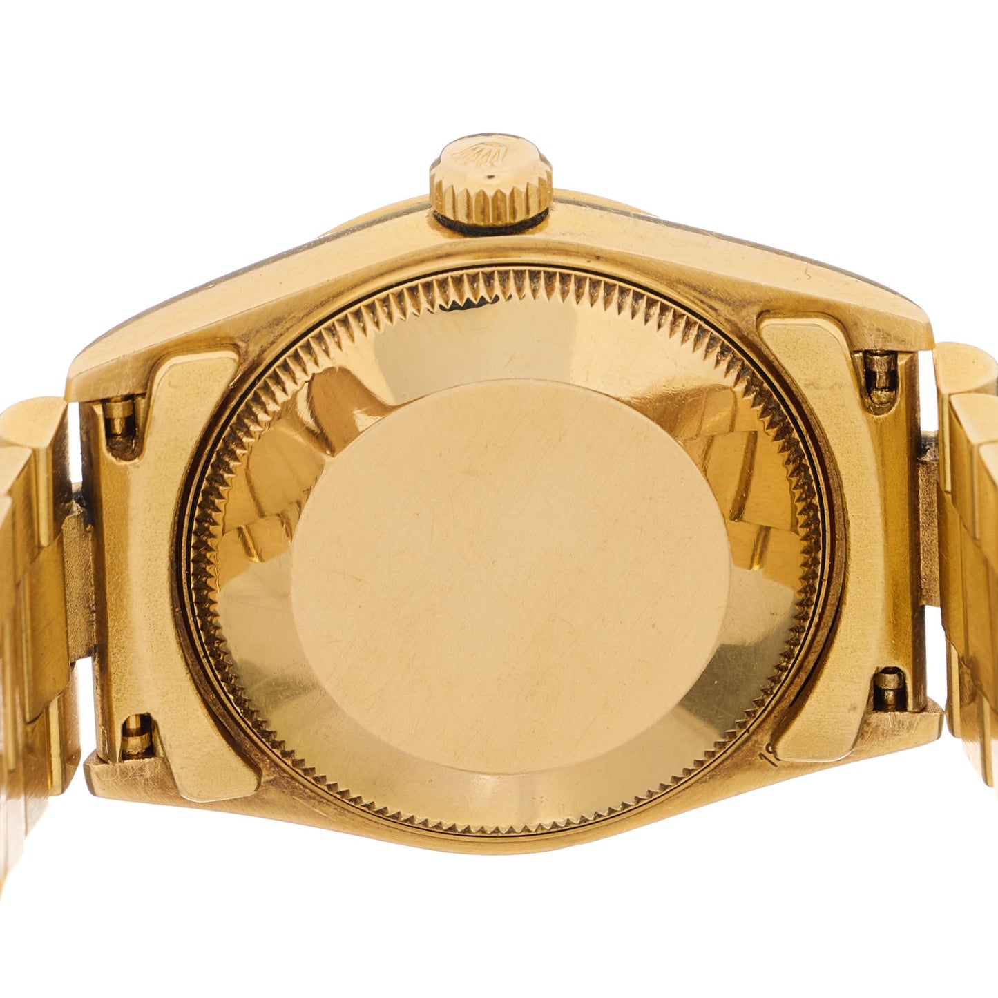 18K Yellow Gold 31mm Oyster Perpetual Datejust President Watch Champagne 68278