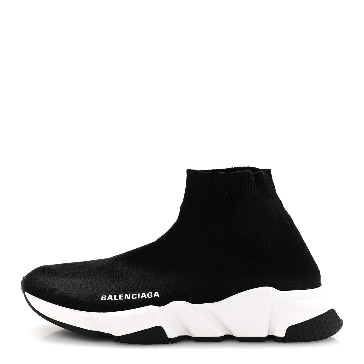 Neoprene Knit Womens Speed Sneakers 39 Black White