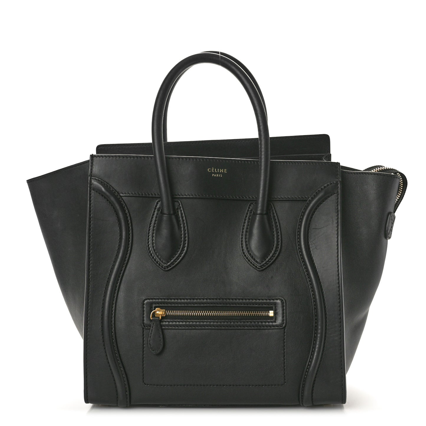 Smooth Calfskin Mini Luggage Black