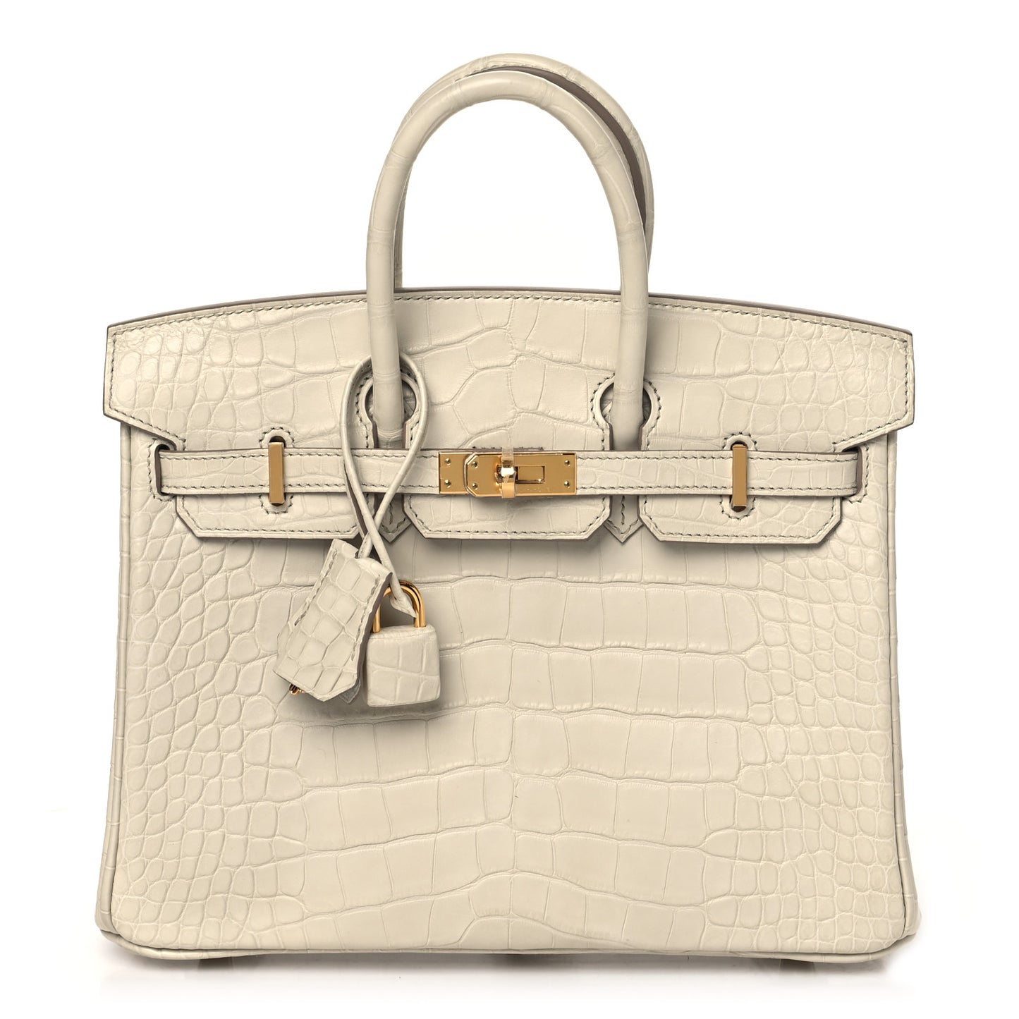 Matte Alligator Birkin 25 Beton