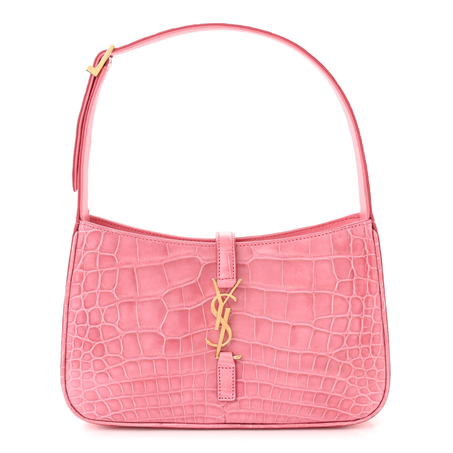 Saint Laurent Alligator LE 5 A 7 Hobo Pink 1 of 10