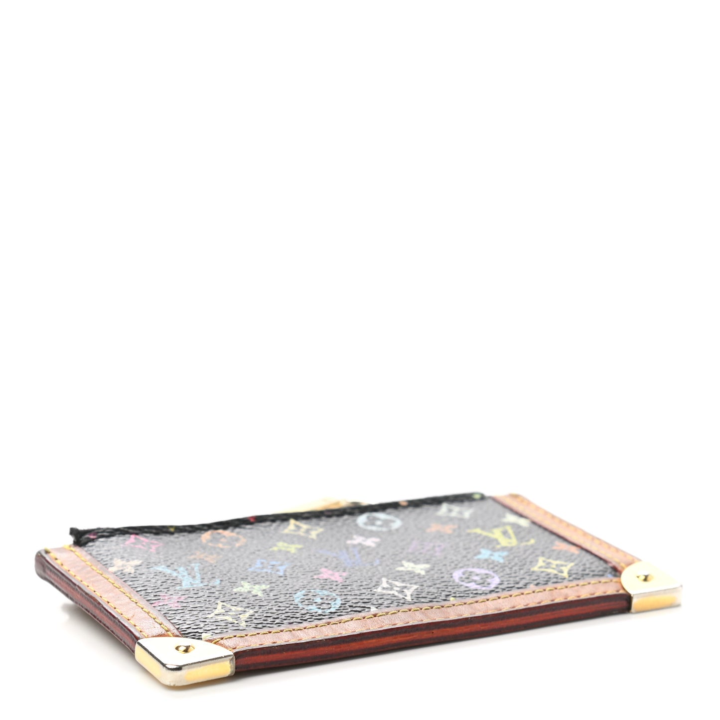 Monogram Multicolor Key Pouch Black