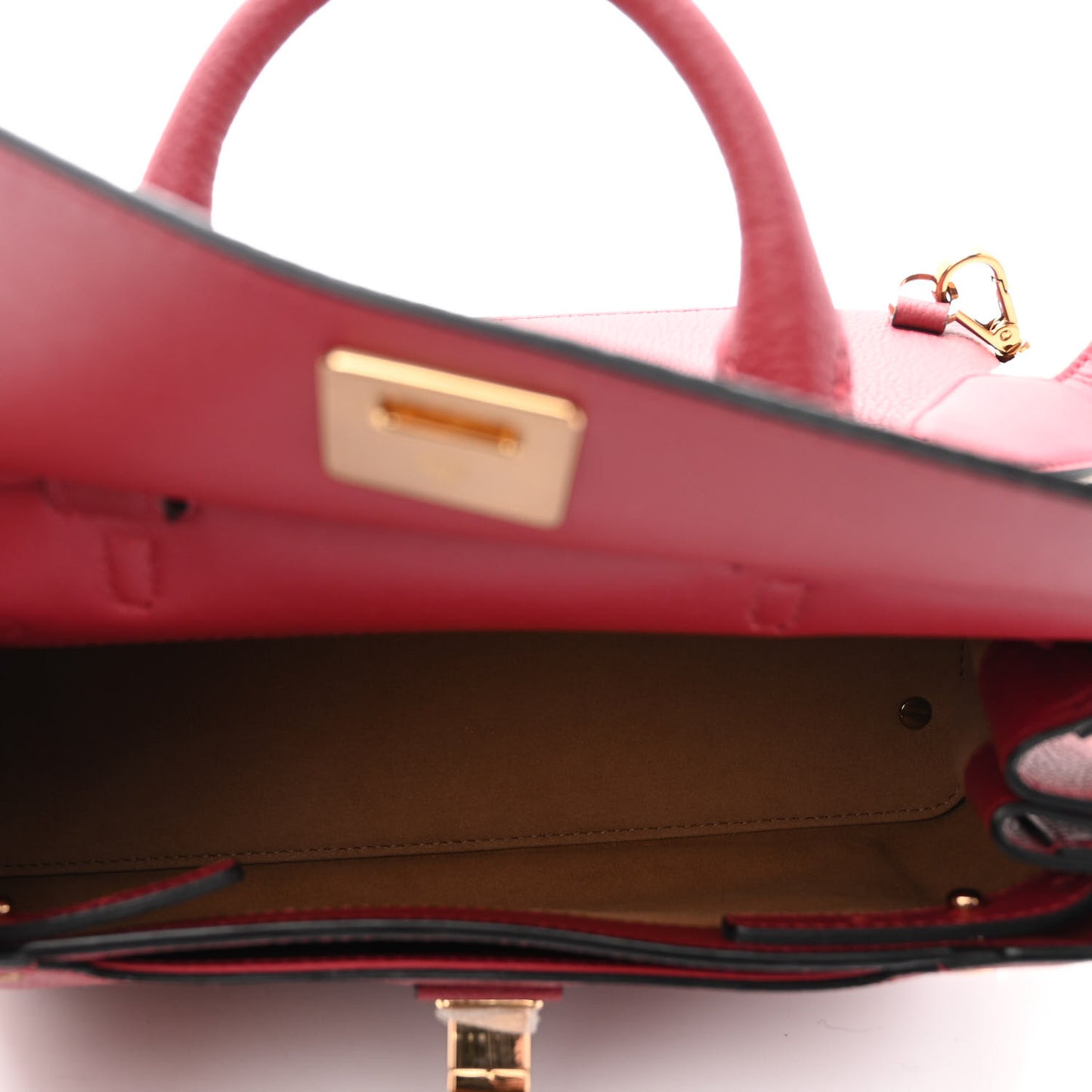Grained Calfskin Milla Convertible Backpack Scooter Red