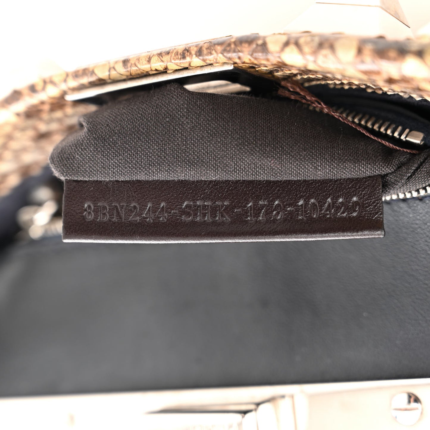 Snakeskin Studded Mini Peekaboo Iconic Satchel Multicolor