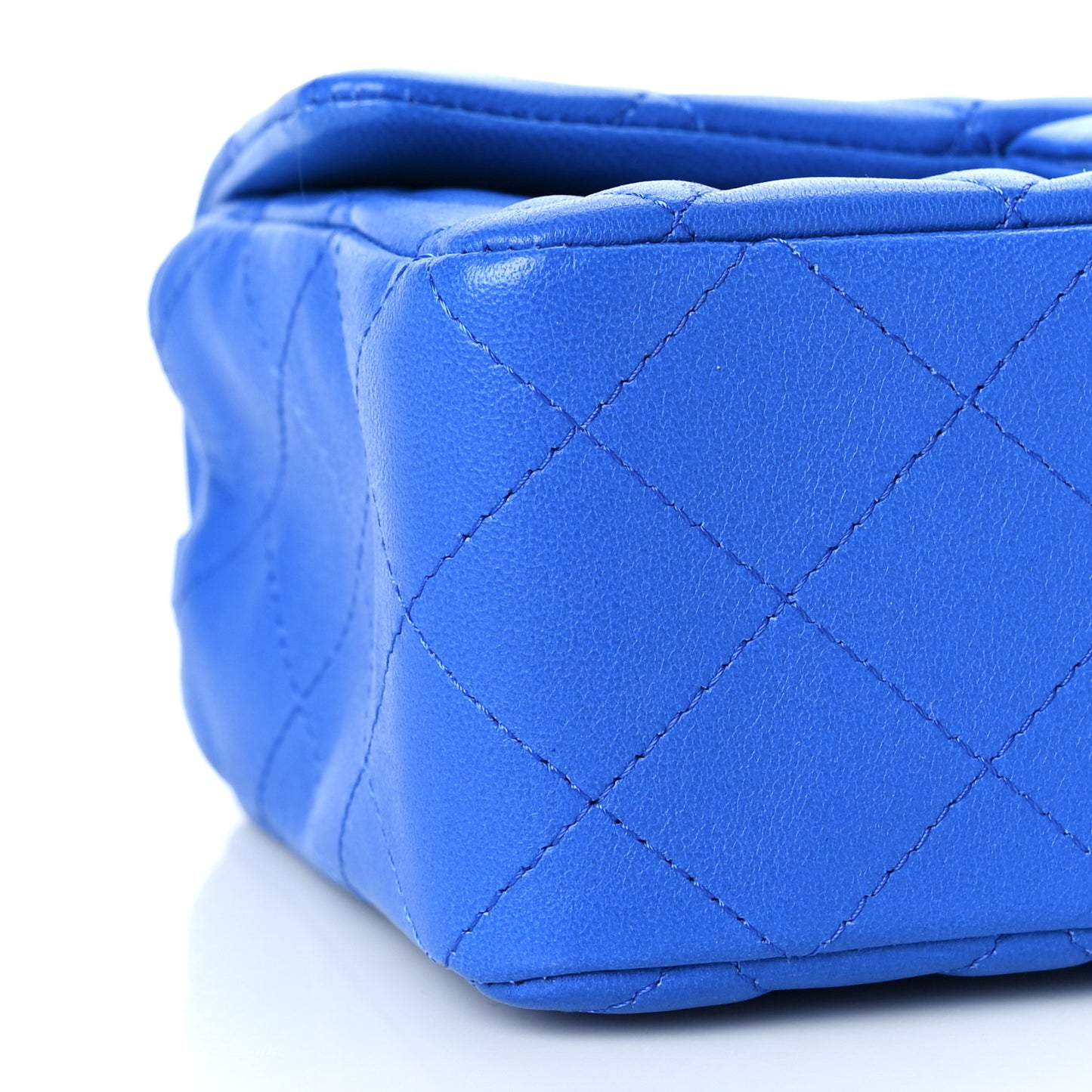 Lambskin Quilted Mini Rectangular Flap Royal Blue