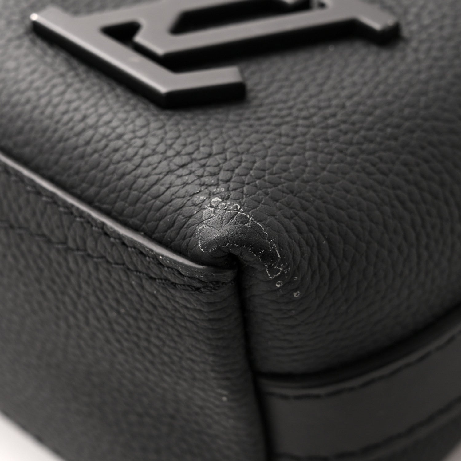 Louis Vuitton Calfskin Aerogram Takeoff Briefcase Black 10 of 12
