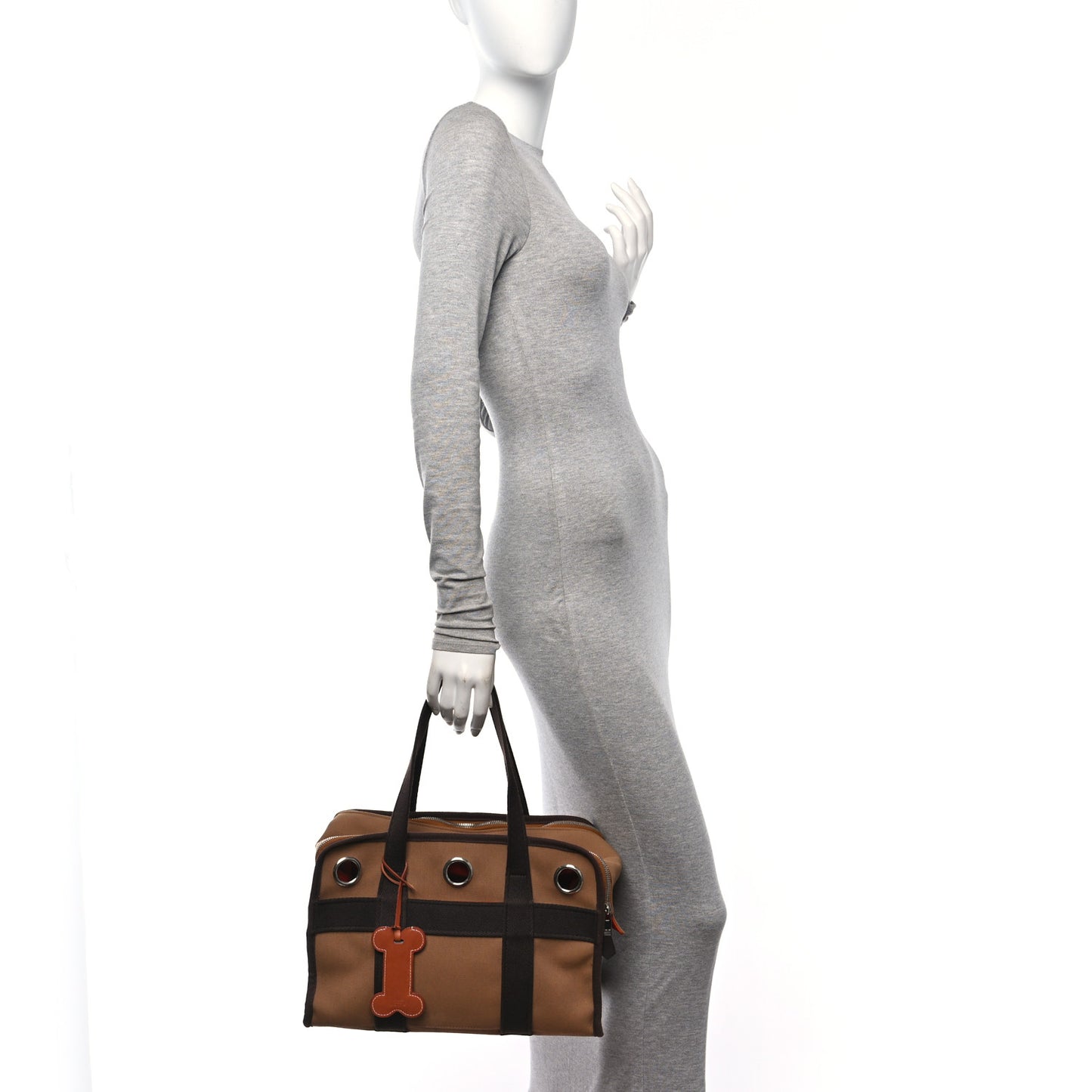 Polyamide Cotton Carrying Dog Bag Fauve Feu
