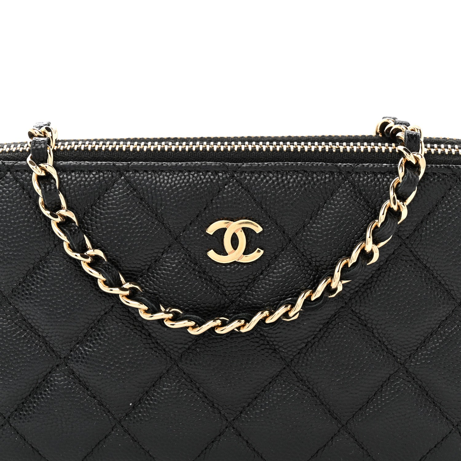 Chanel Caviar Quilted Small Clutch With Chain Black 10 of 12