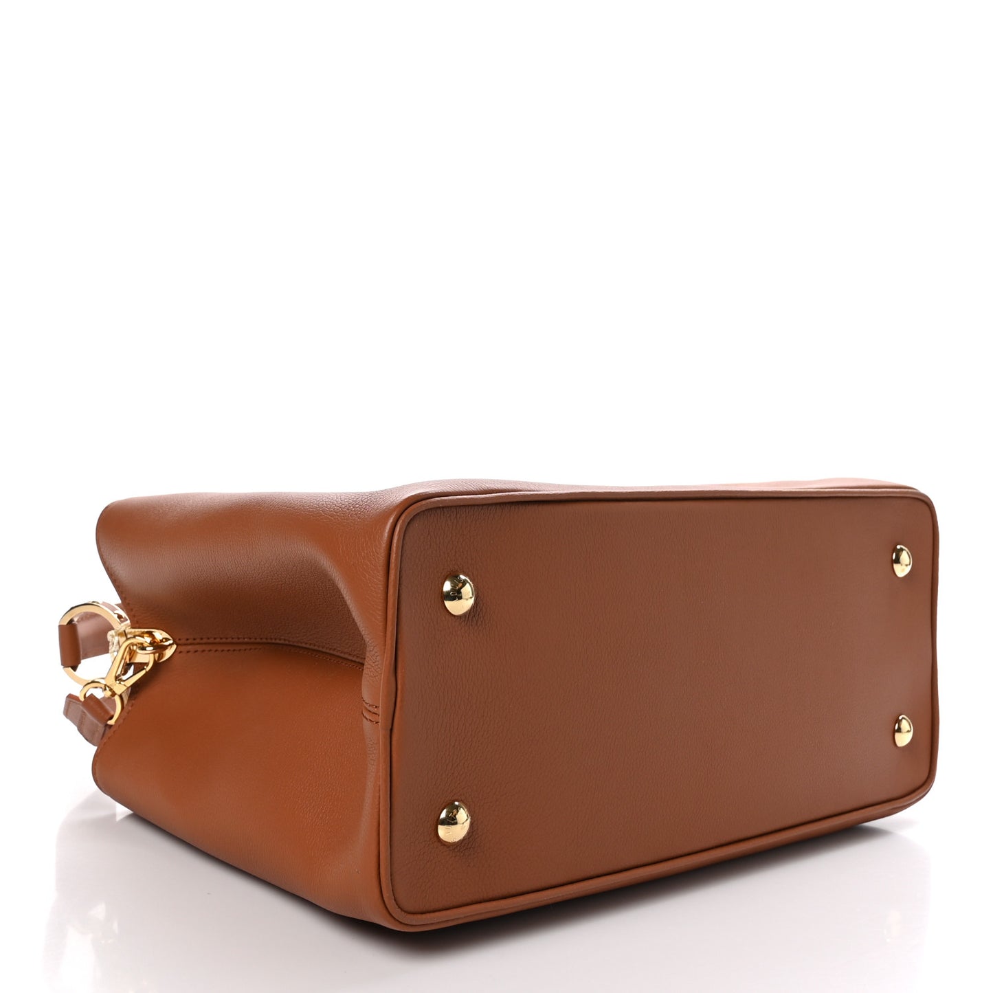 Smooth Grained Calfskin Capucines GM Souple Cognac