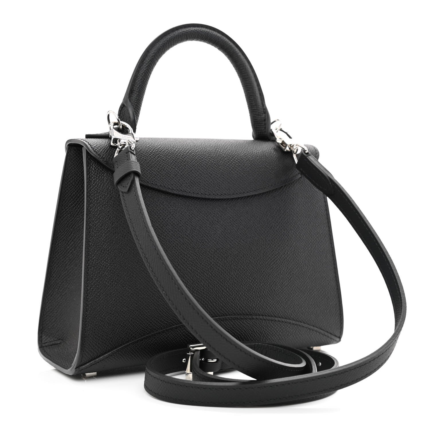 Moynat Carat Calfskin Gabrielle BB Black 3 of 9