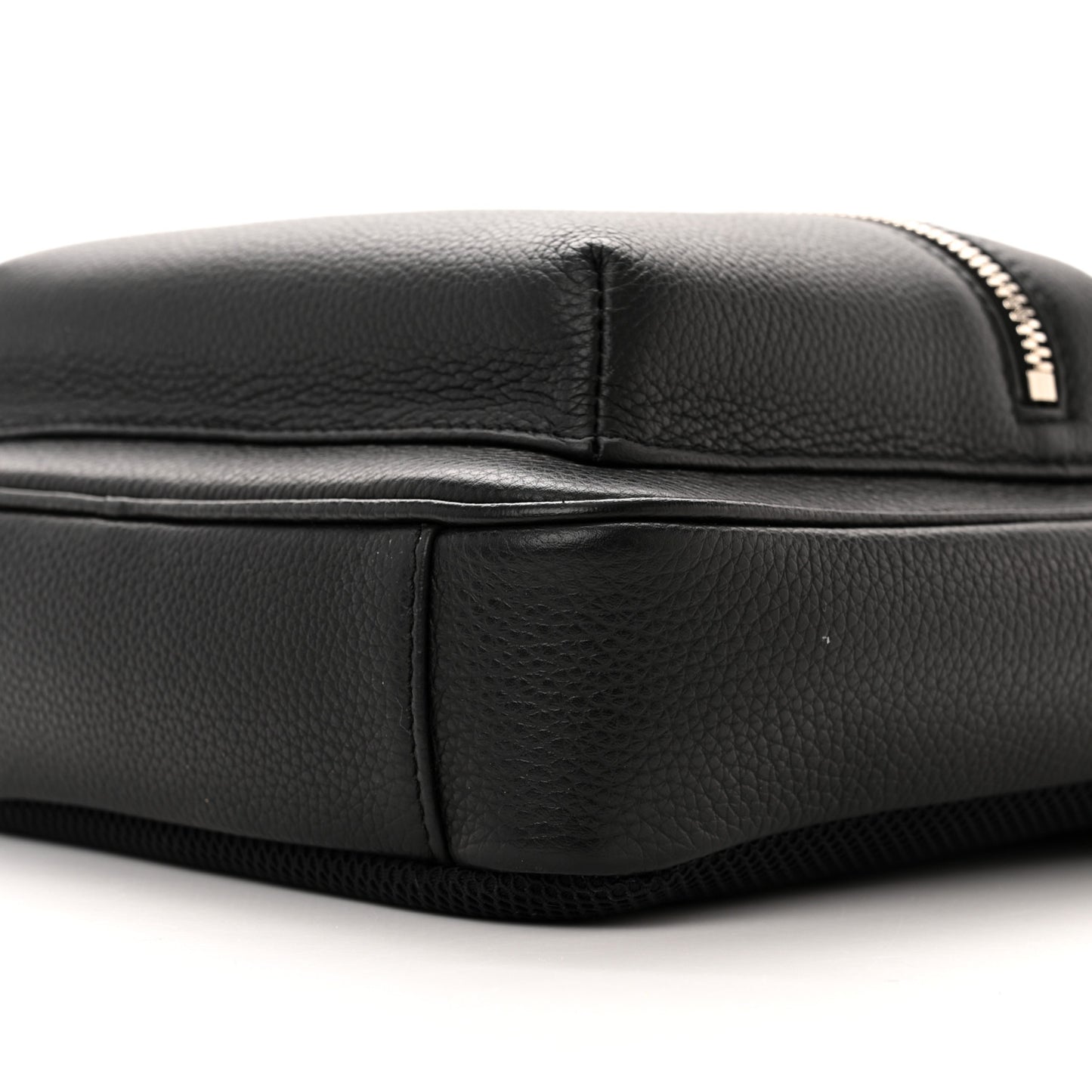 Grained Calfskin Mini Rider Backpack Black