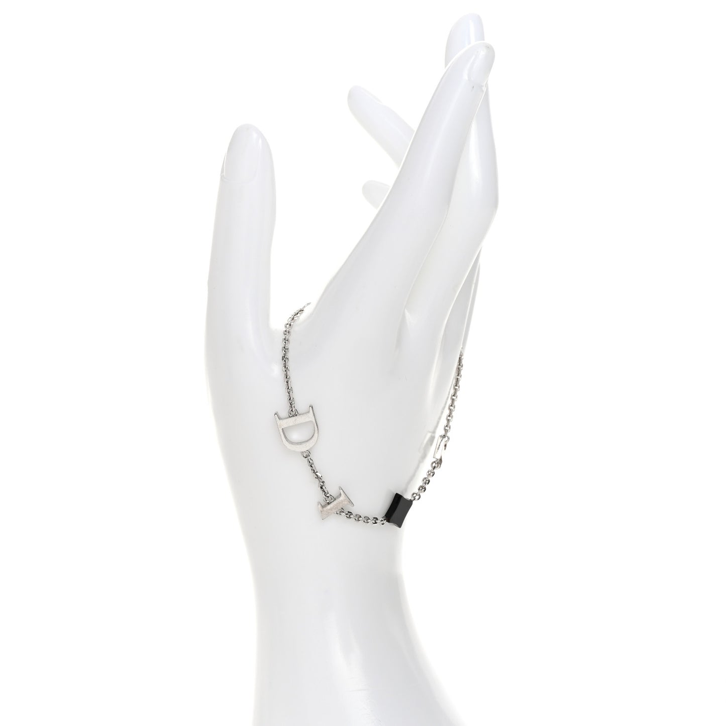 Palladium Logo Bracelet Black Silver