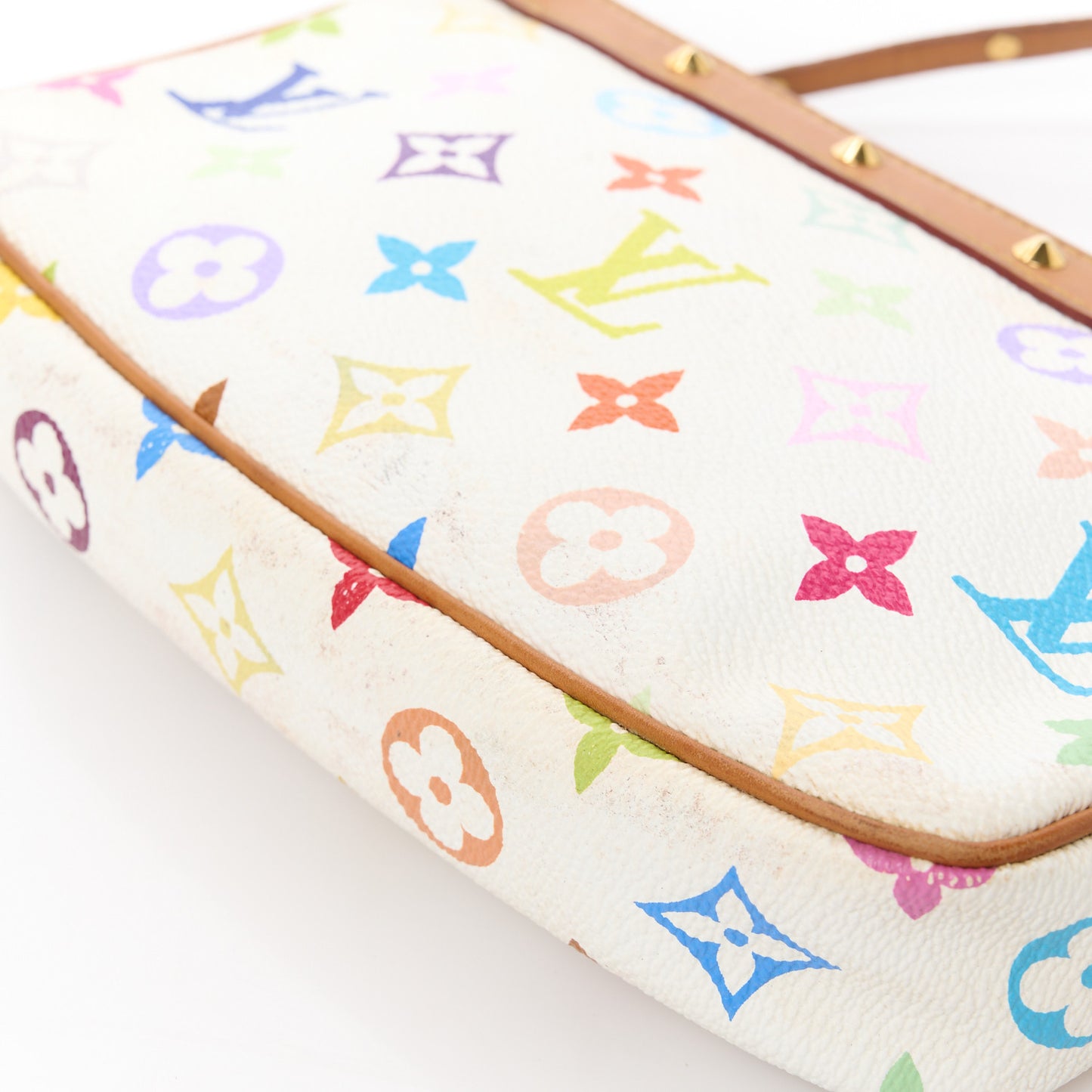 Monogram Multicolor Pochette Accessories White