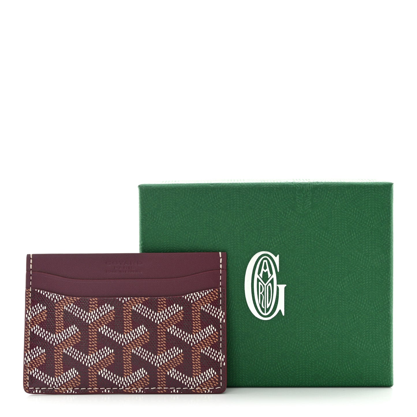 Goyardine Saint Sulpice Card Holder Bordeaux