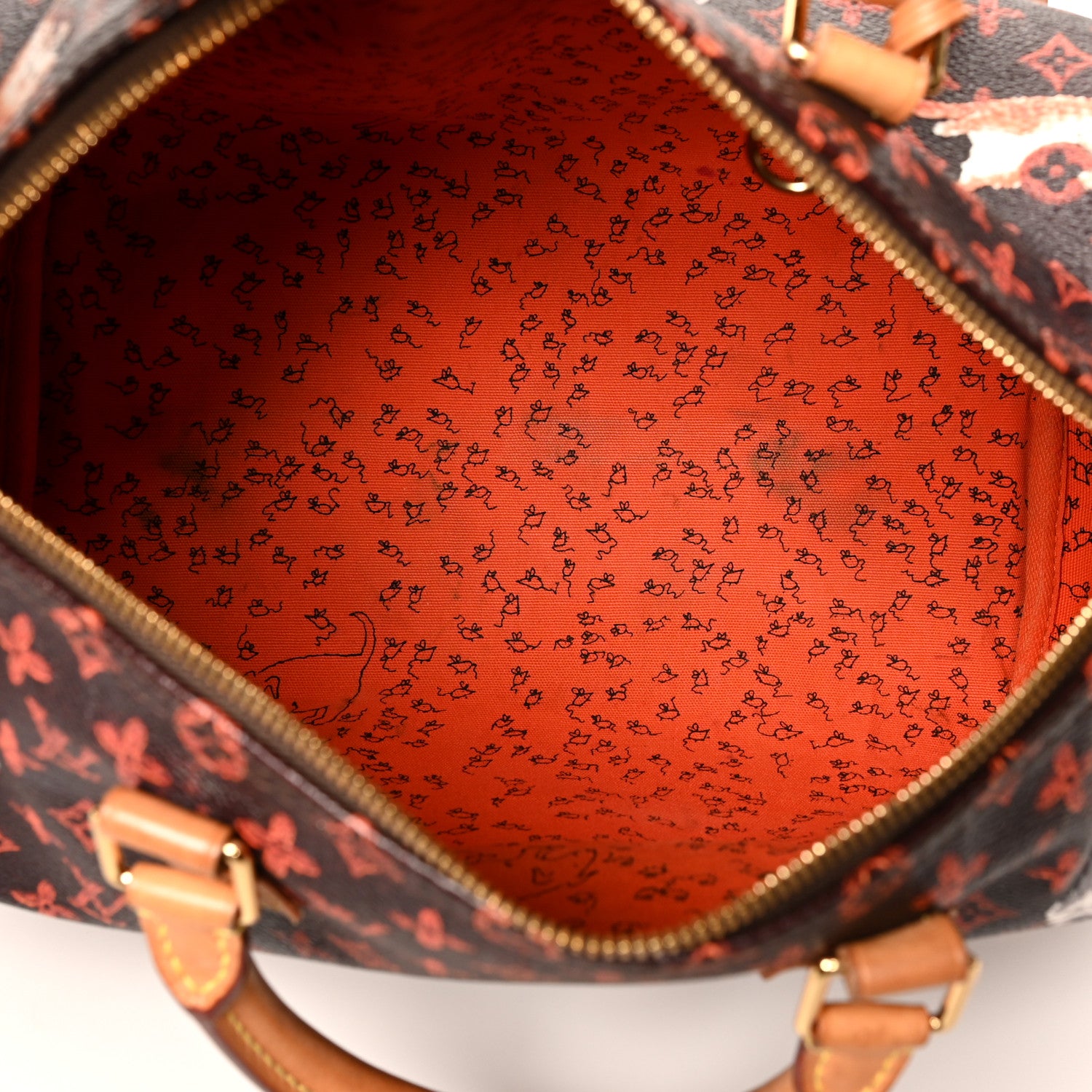 Louis Vuitton Catogram Speedy Bandouliere 30 Marron 5 of 17