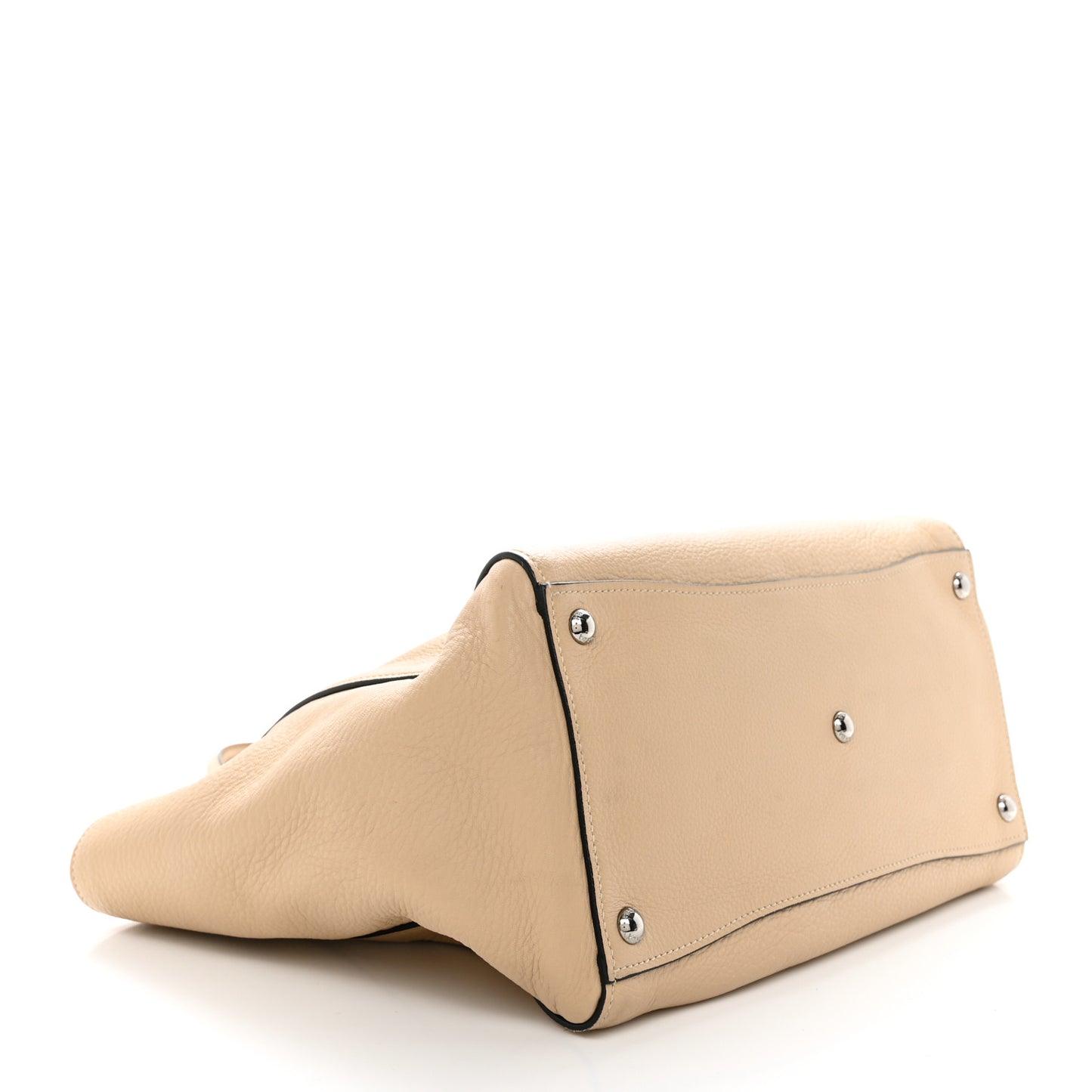 Vitello Daino Twin Pocket Tote Sabbia