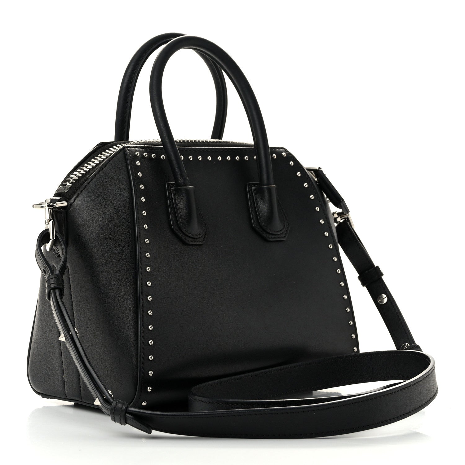 Givenchy Smooth Calfskin Mini Studded Antigona Black 3 of 10