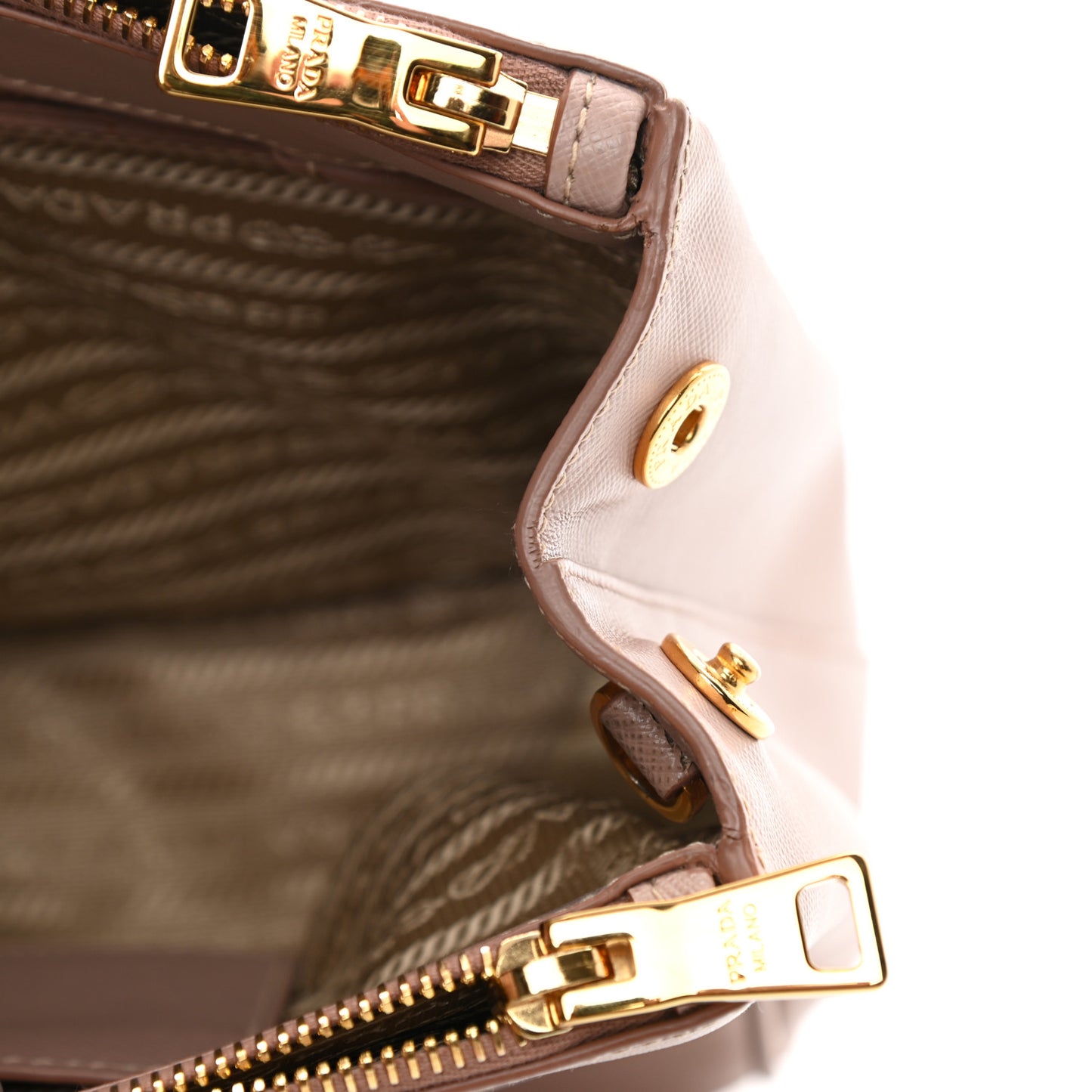Saffiano Small Galleria Double Zip Tote Cammeo