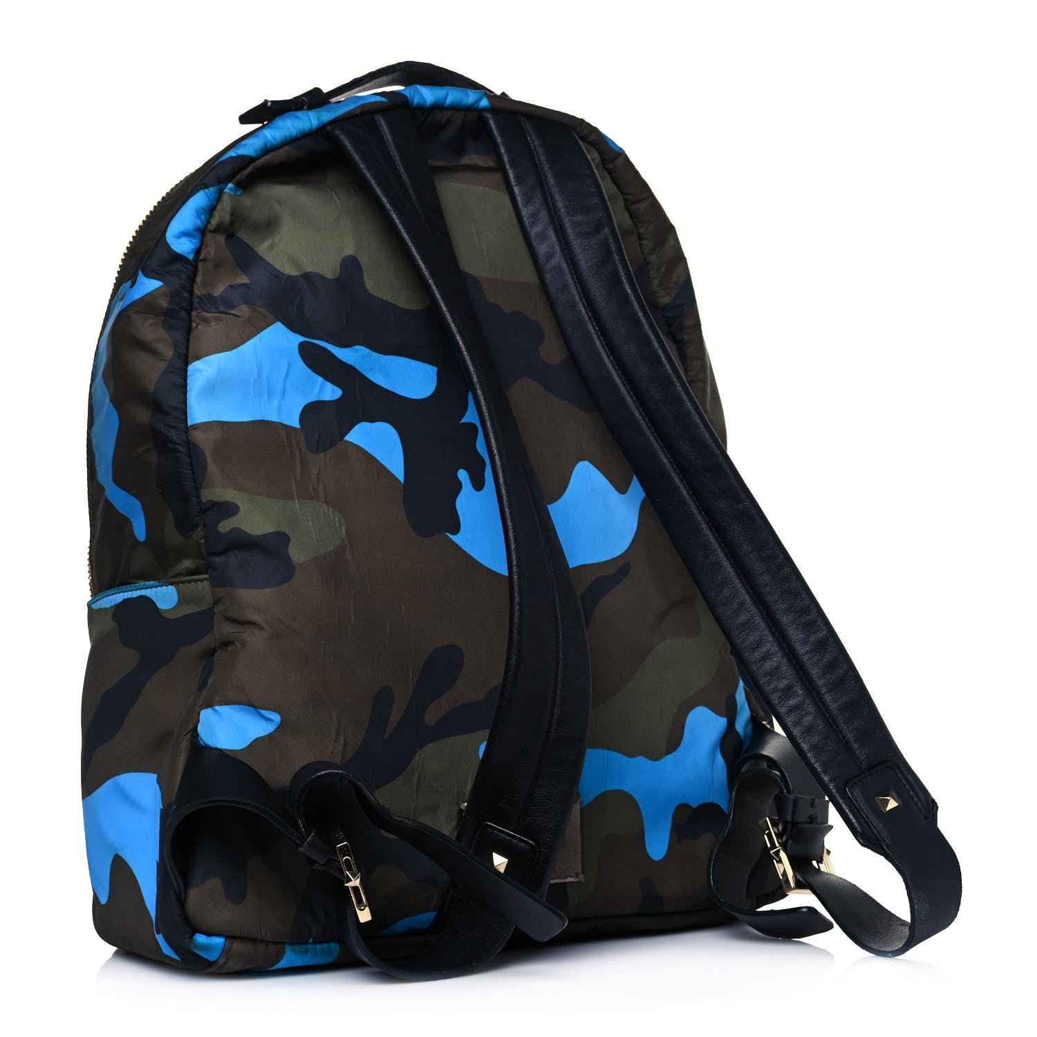 Valentino Garavani Nylon Camouflage Backpack Green Blue Fluo 3 of 21