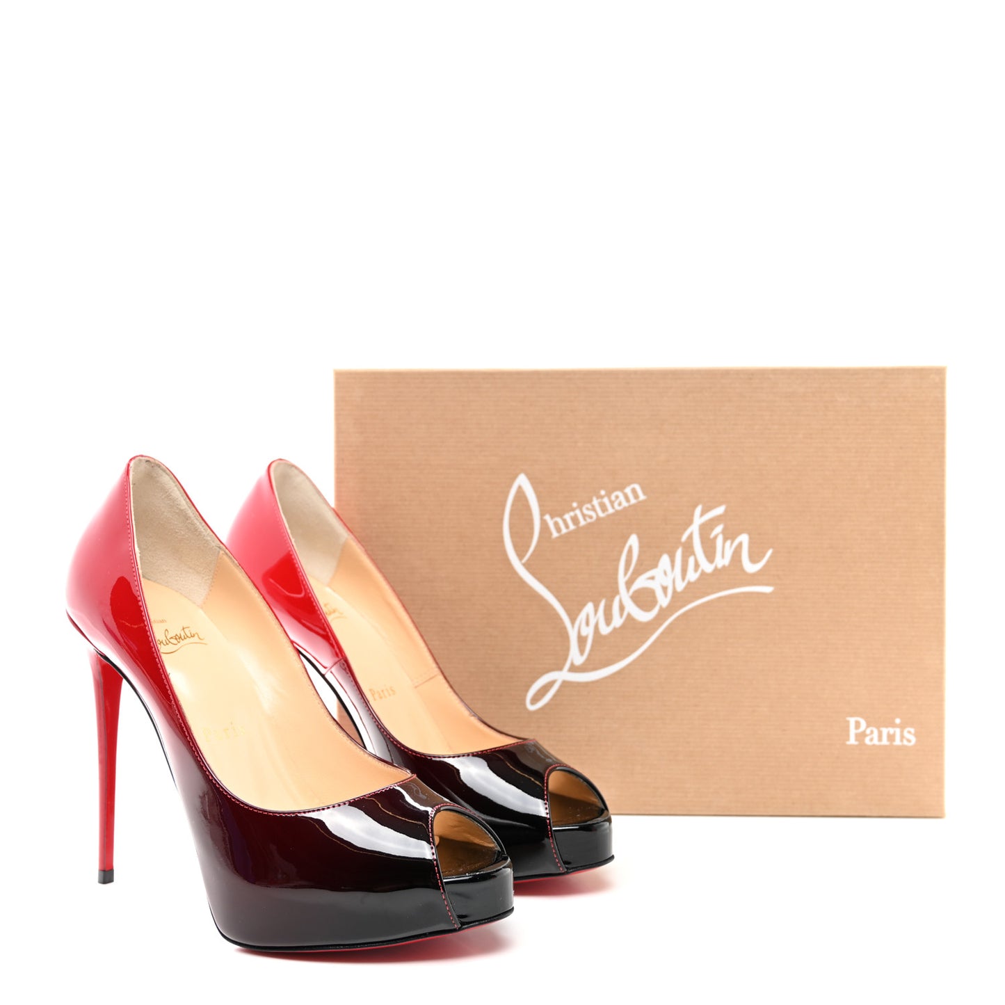 Patent Degrade New Very Prive 120 Pumps 36 Black Red