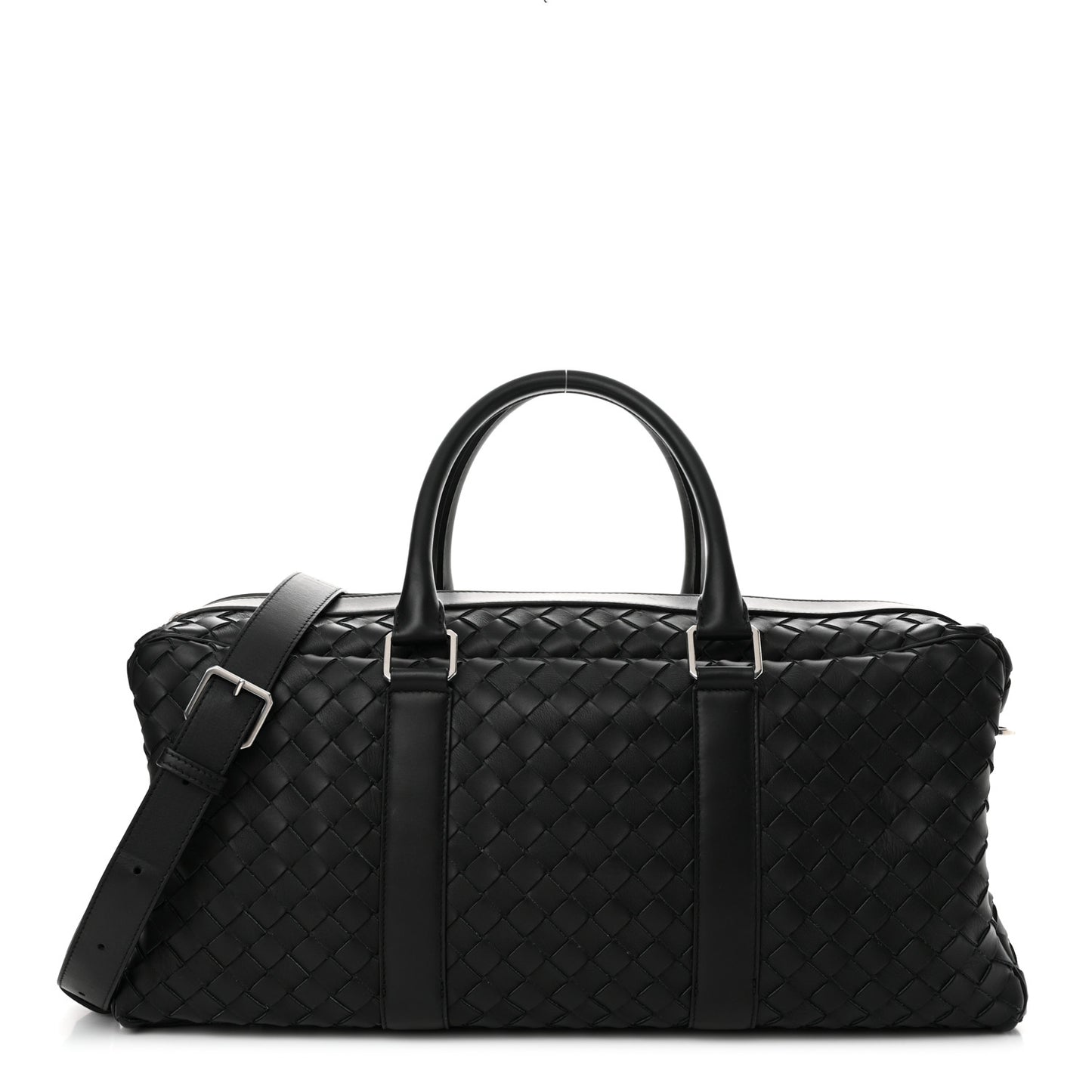 Nappa Intrecciato Gym Bag Black