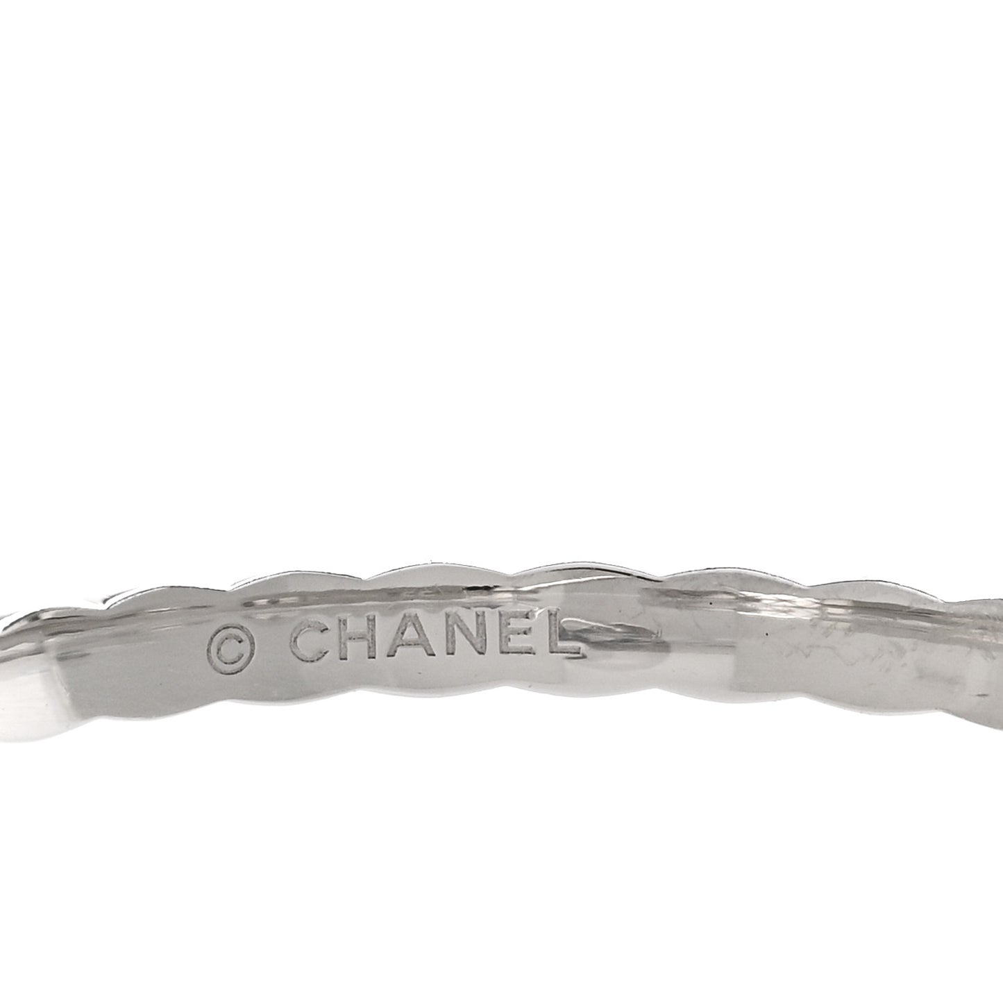 18K White Gold Diamond Coco Crush Hoop Earrings