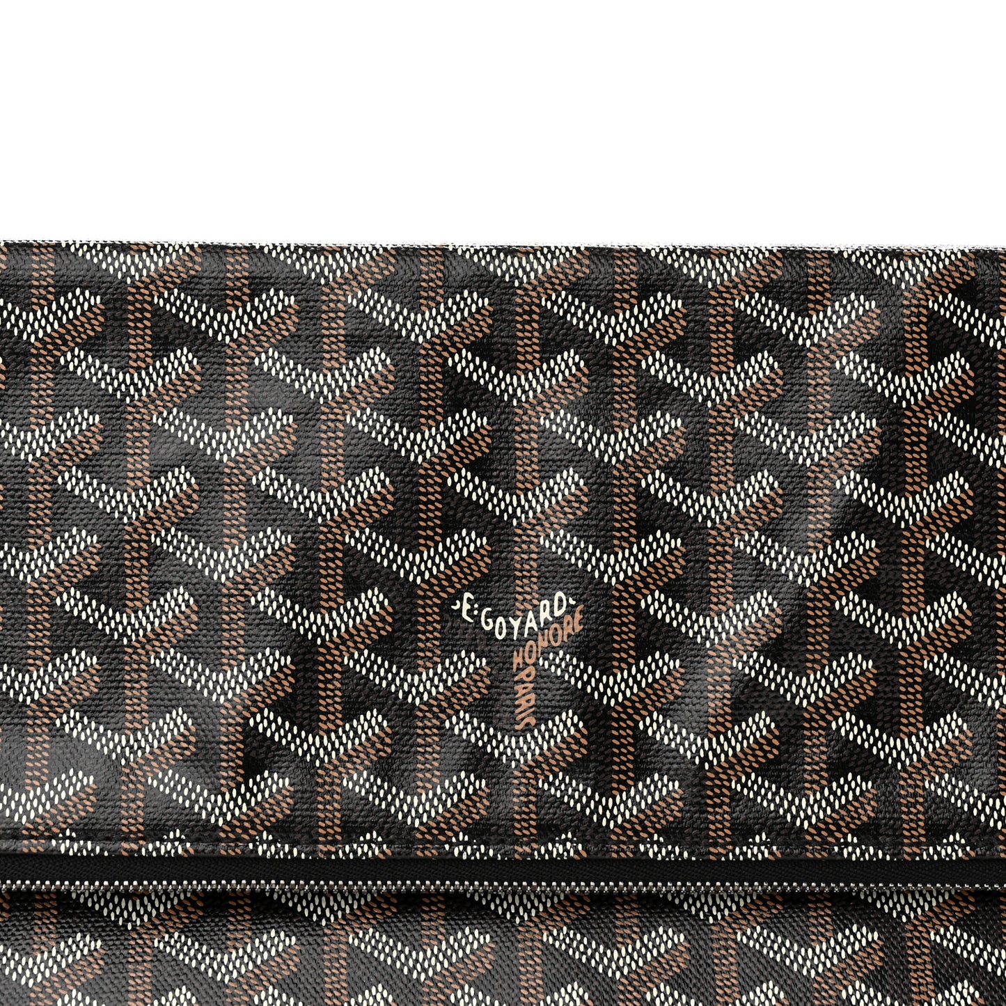Goyardine Sainte Marie Soft Clutch Black