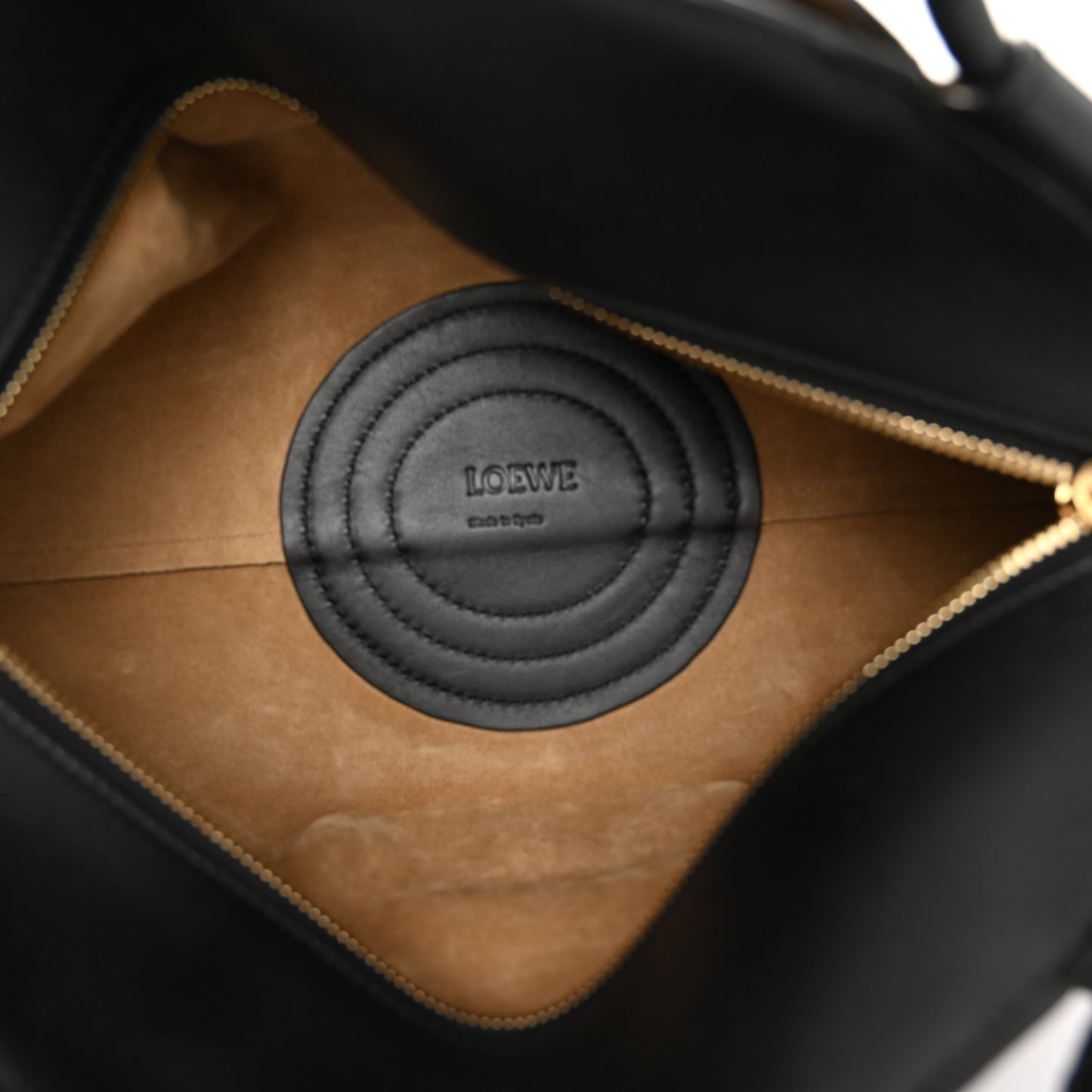 Shiny Nappa Calfskin Small Paseo Bag Black