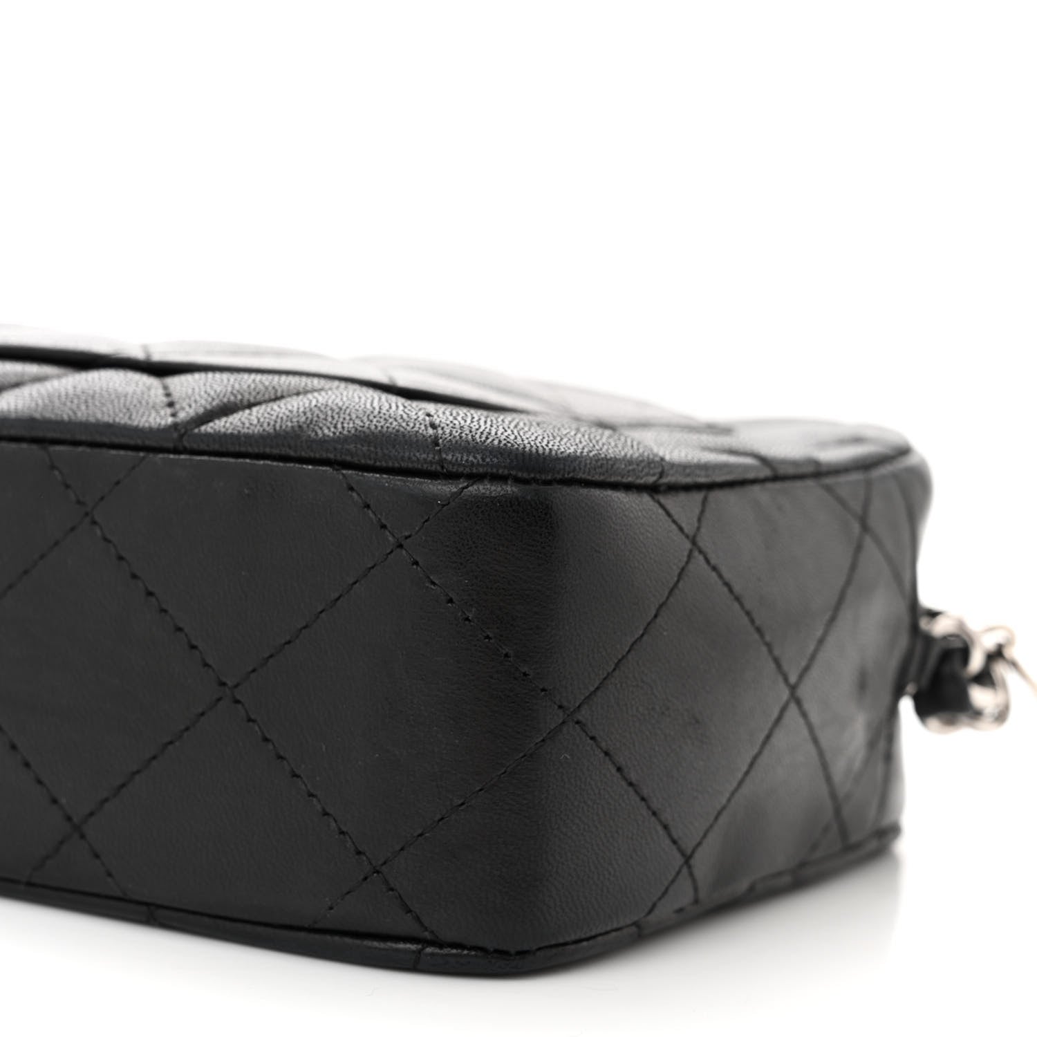 Chanel Lambskin Quilted Small Timeless Camera Case Black 10 of 10