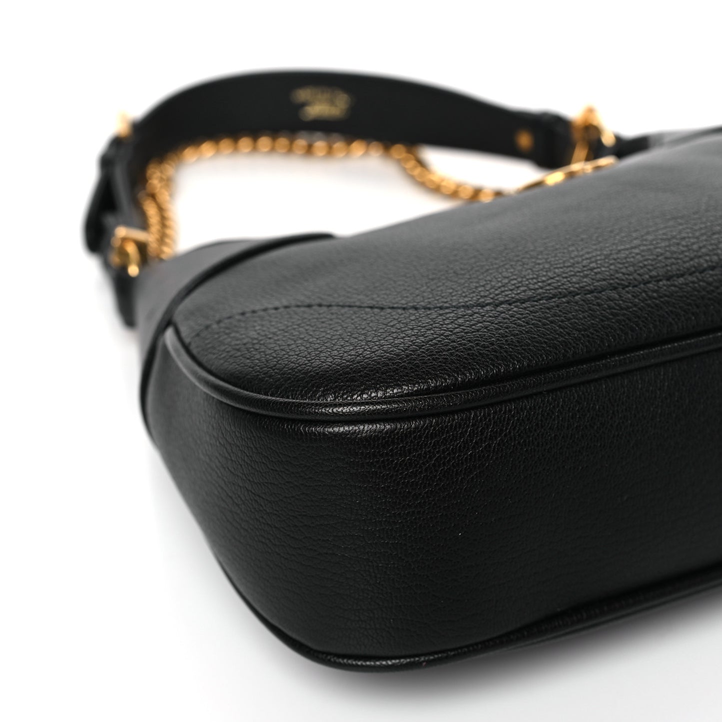 Goatskin Small Aphrodite Shoulder Bag Black