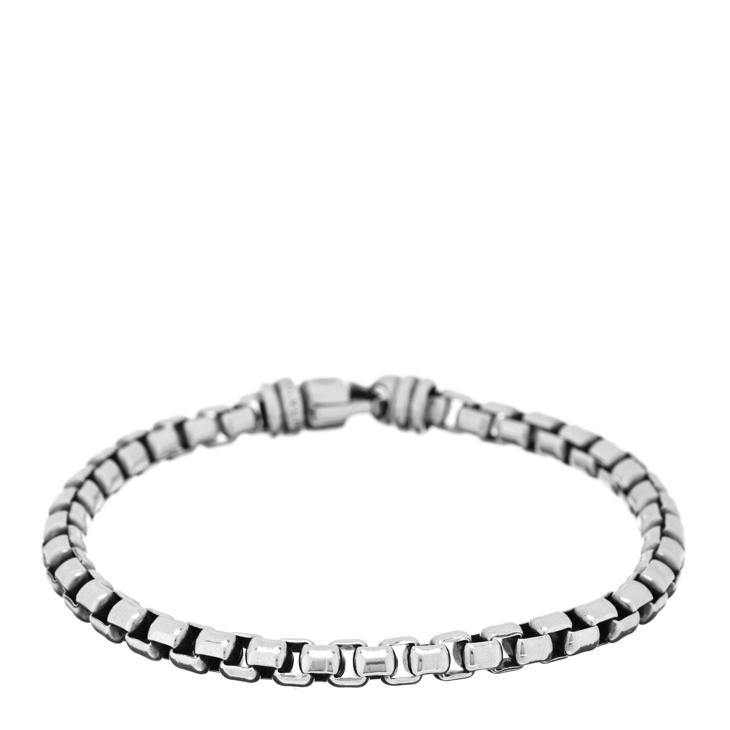 David Yurman Sterling Silver 5mm Box Chain Bracelet 1 of 3