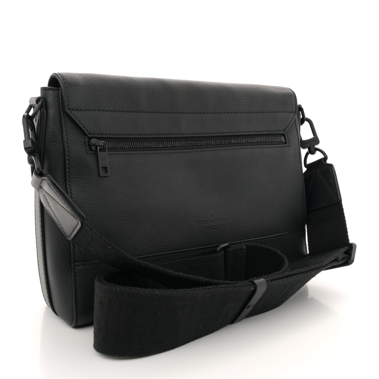 Calfskin Aerogram Takeoff Messenger Black