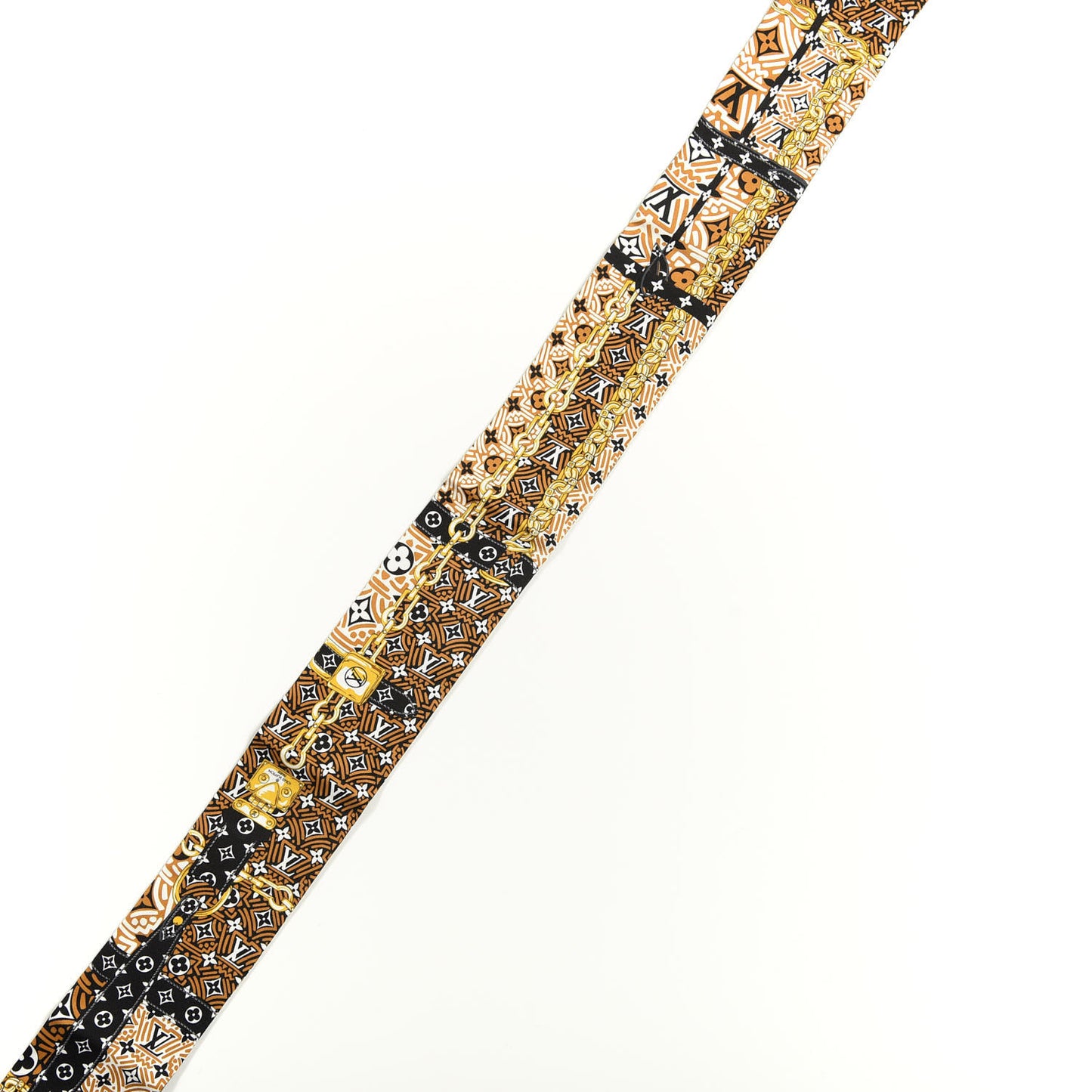 Silk Monogram Crafty Confidential Bandeau Caramel