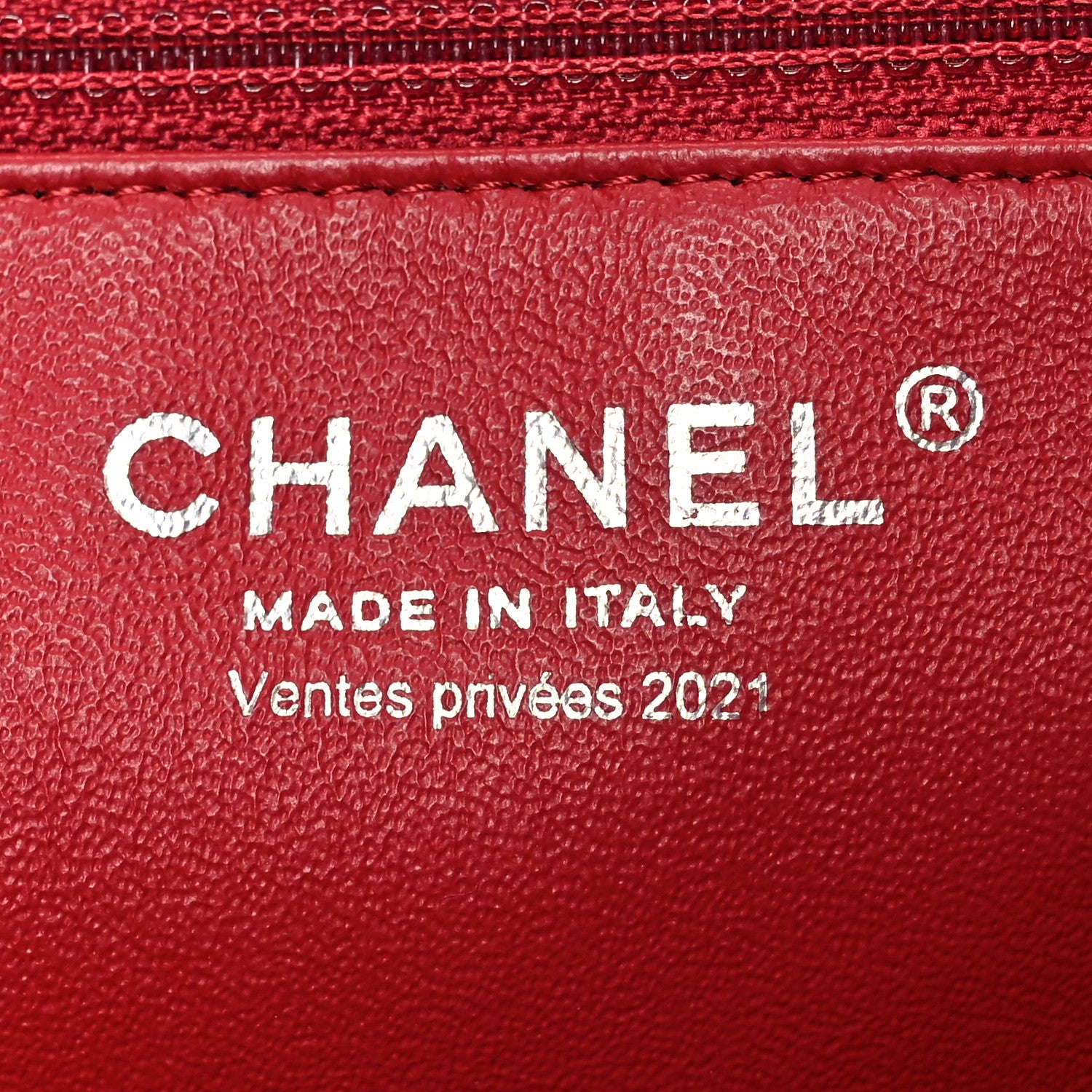 Chanel Caviar Chevron Quilted Framed Clutch Red 8 of 12