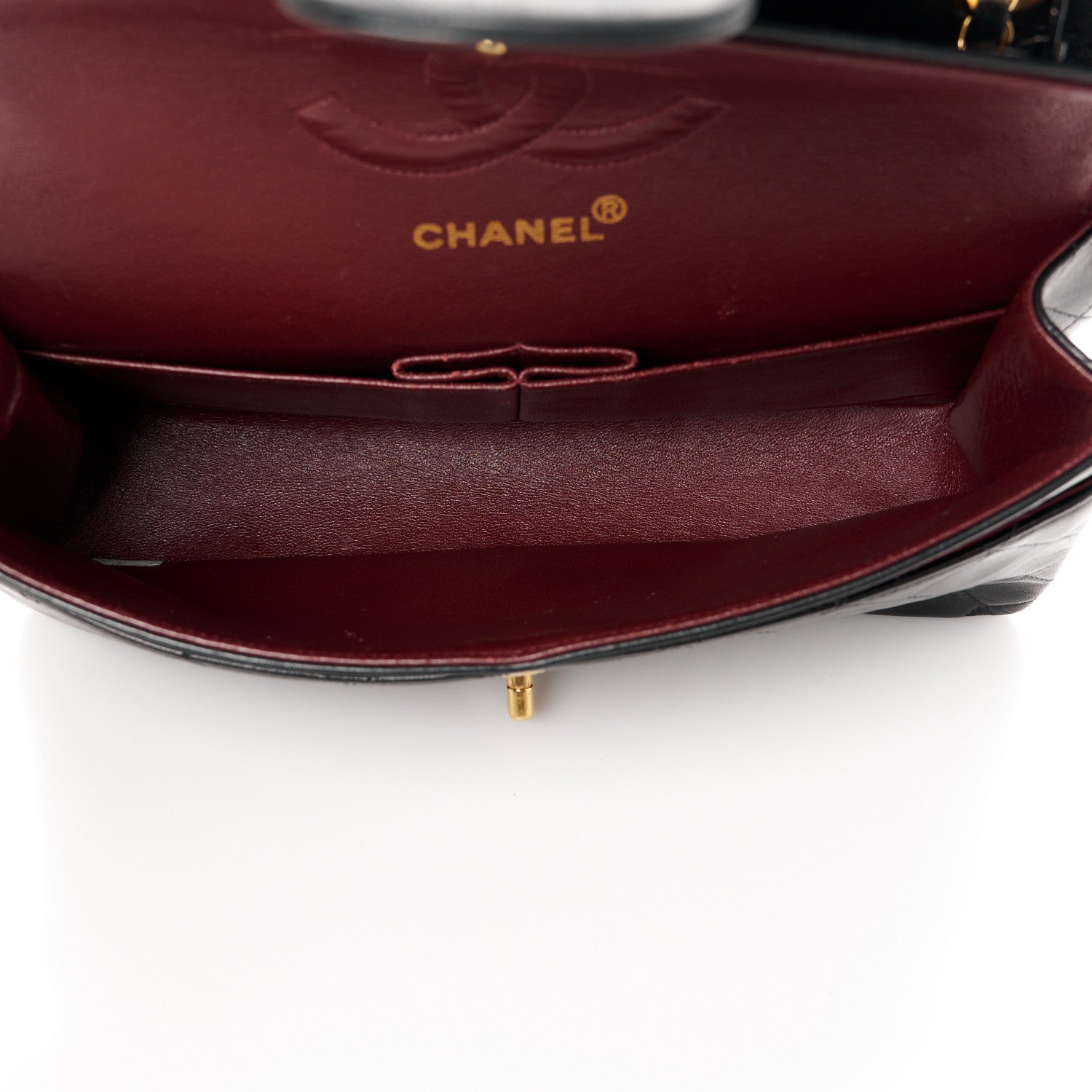 Chanel Lambskin Quilted Medium Double Flap Black 5 of 12